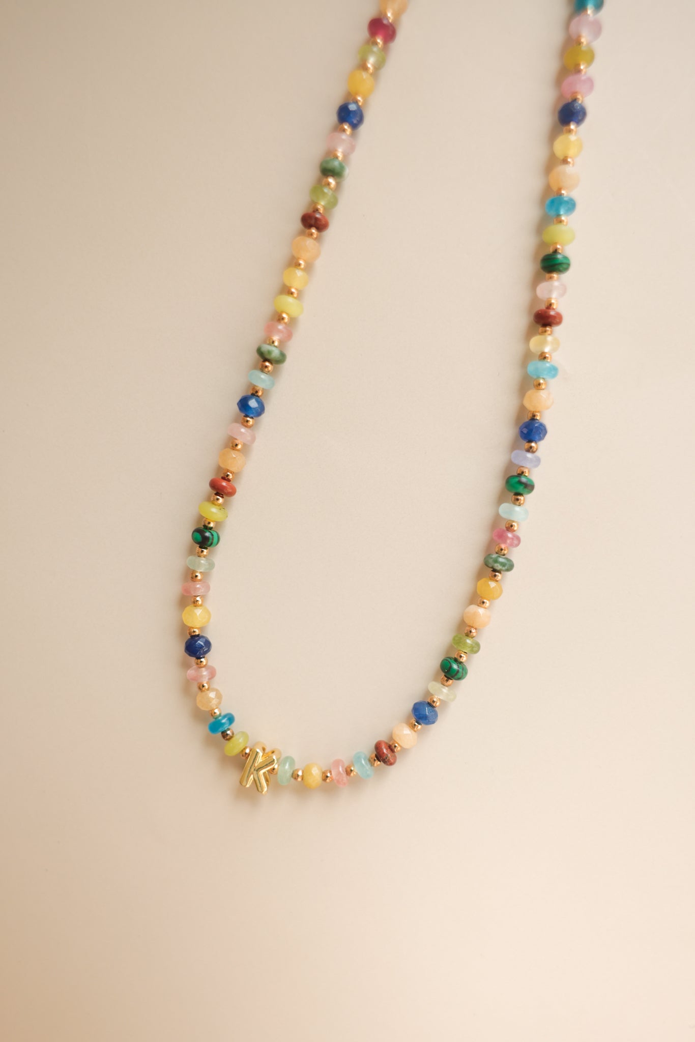 Mini Multicolored + Bubble Initial