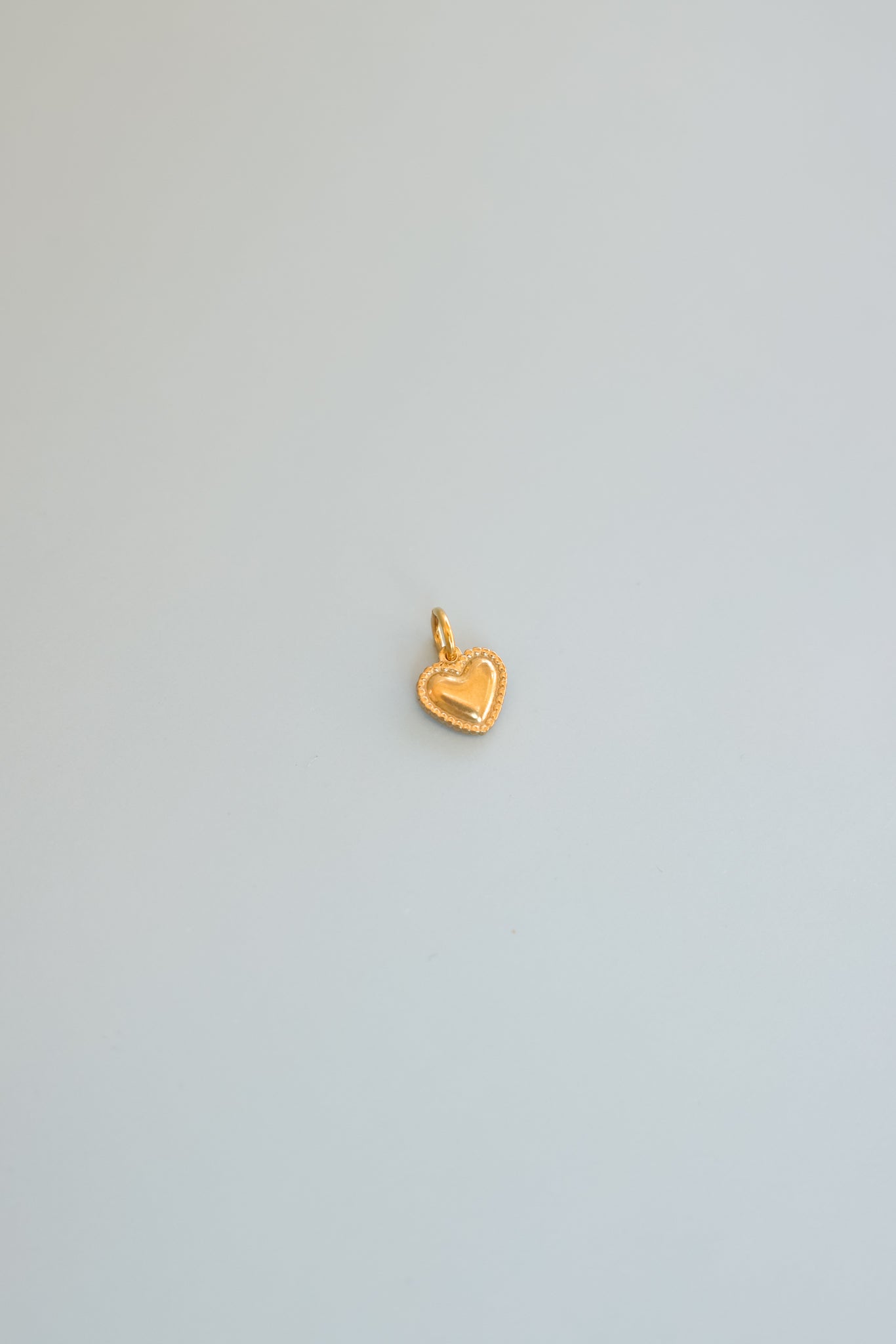 Gold Studded Heart Charm
