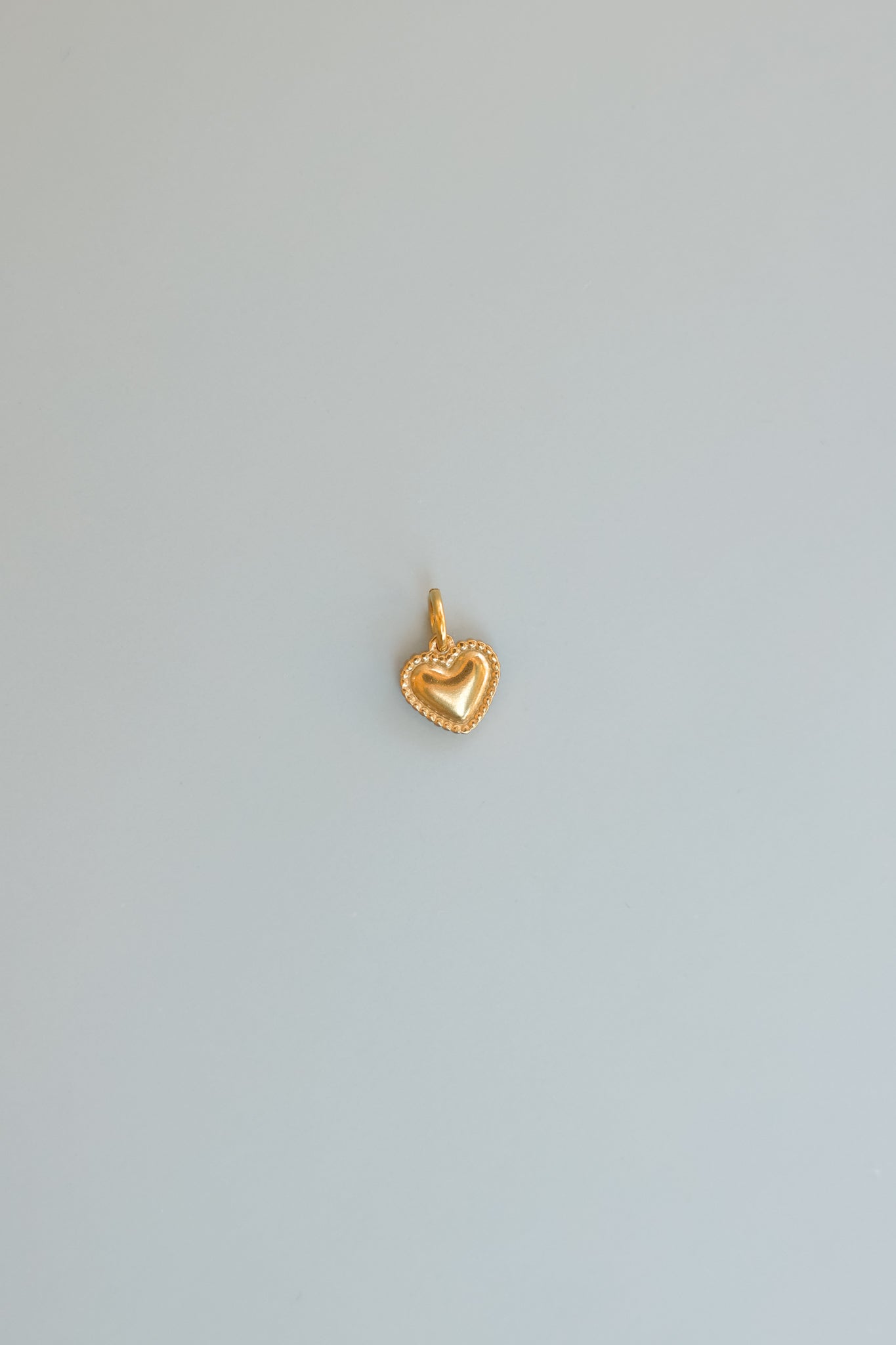 Gold Studded Heart Charm