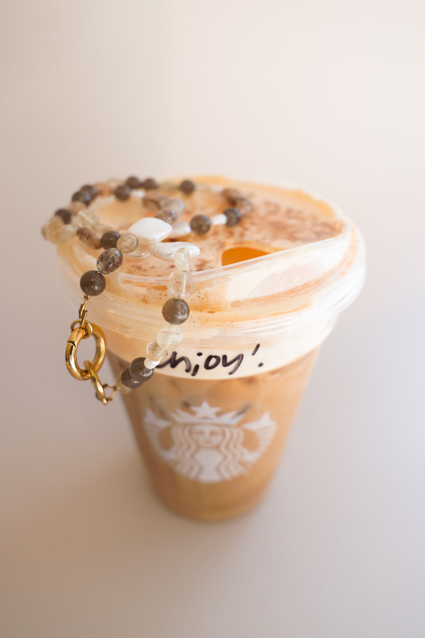 Mixed Quartz + Pearl Necklace
