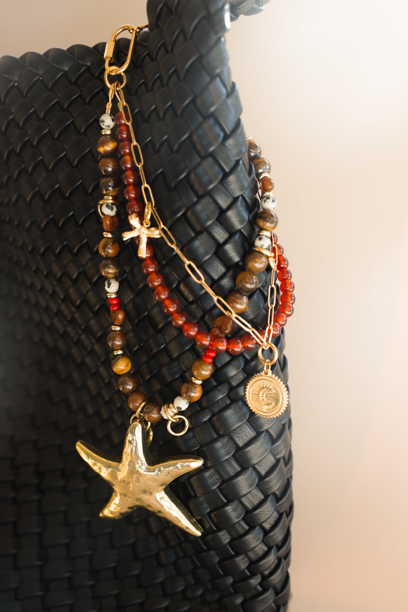 Gemstone Bag Charm