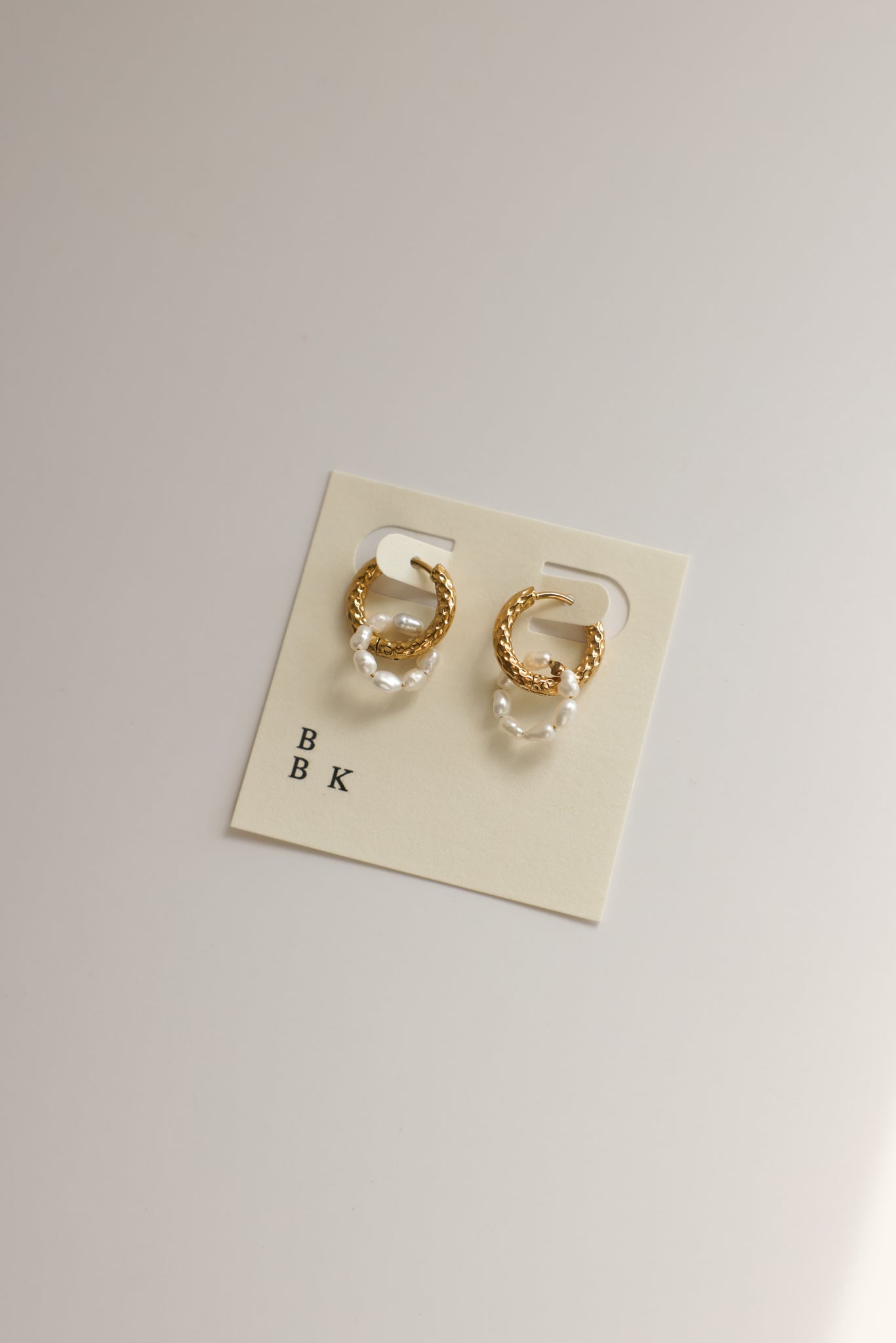 Rice Pearl Loop Earring Charms