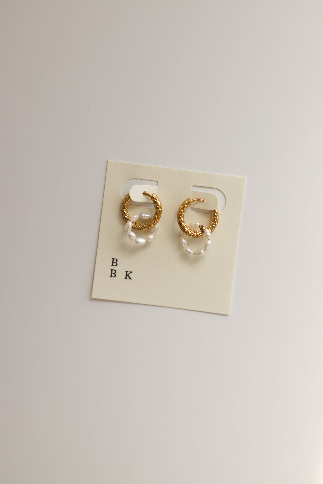 Rice Pearl Loop Earring Charms