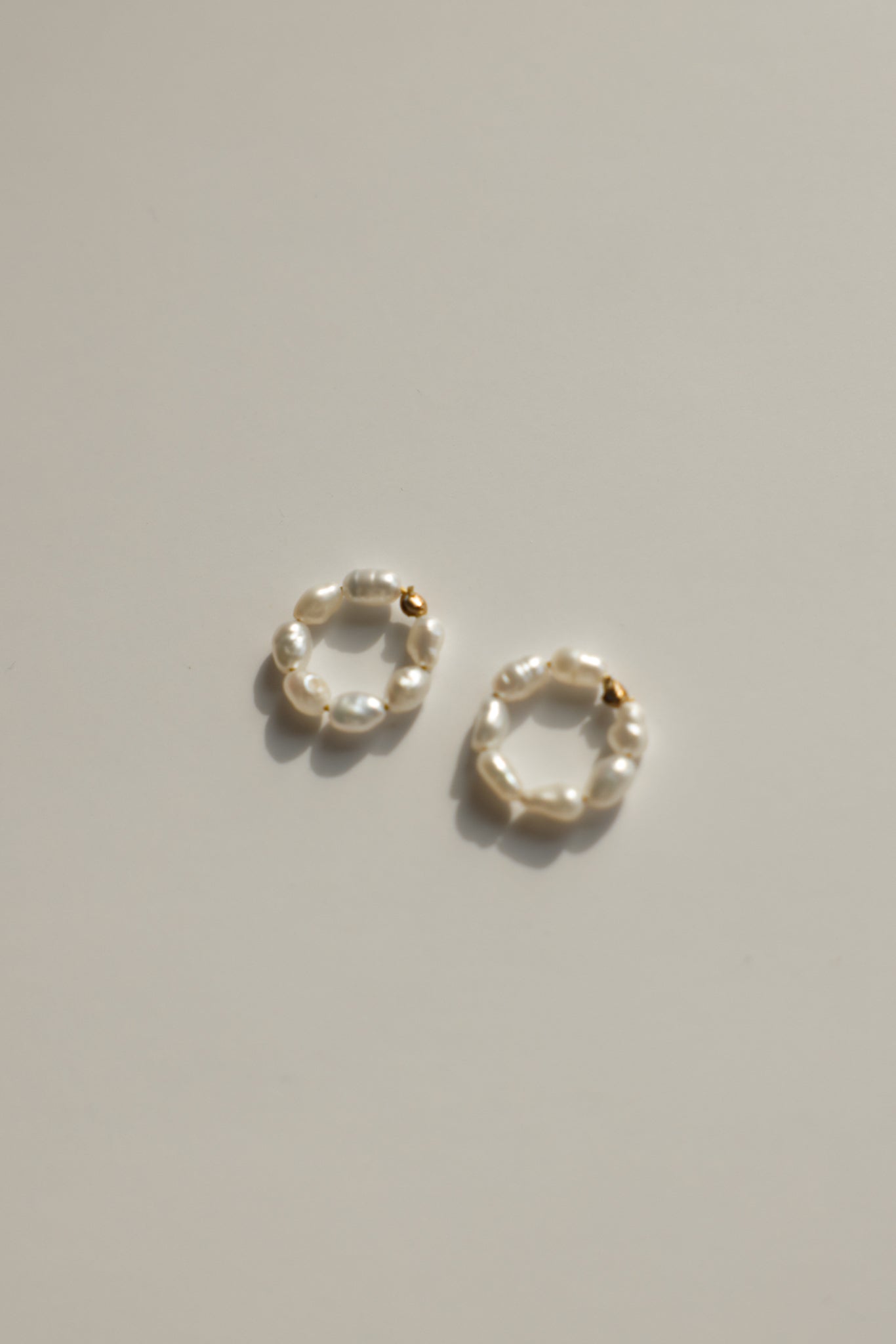 Rice Pearl Loop Earring Charms
