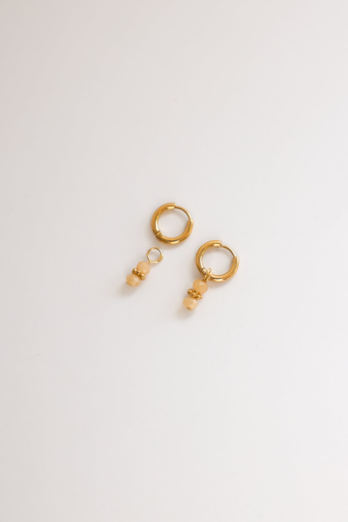 Orange Jade Earring Charms