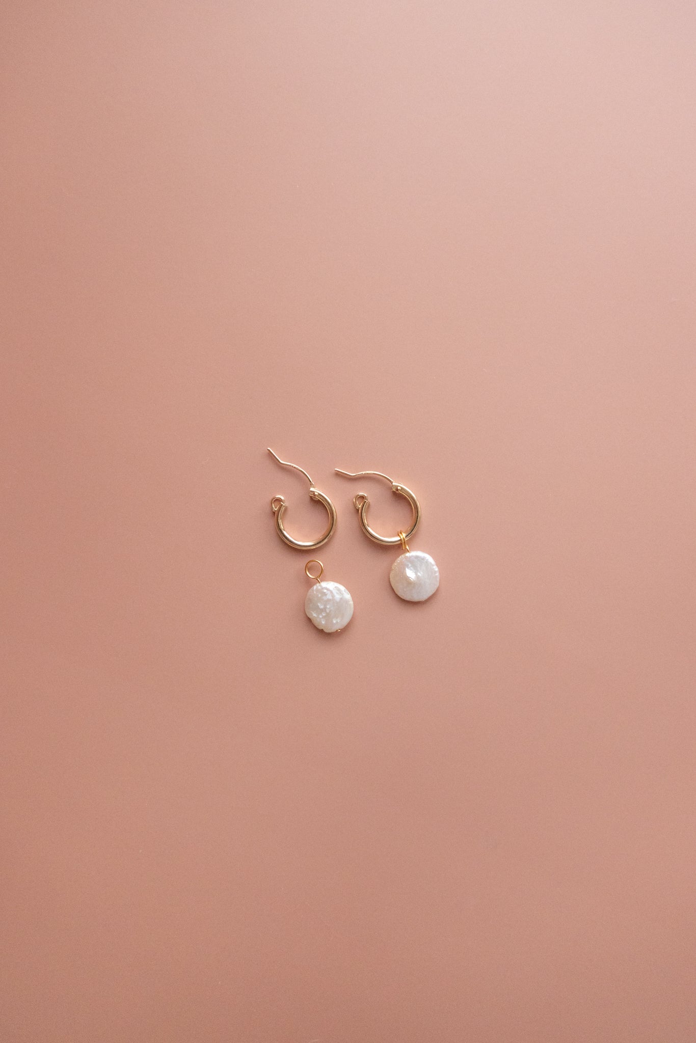 Pearl Coin Earring Charms