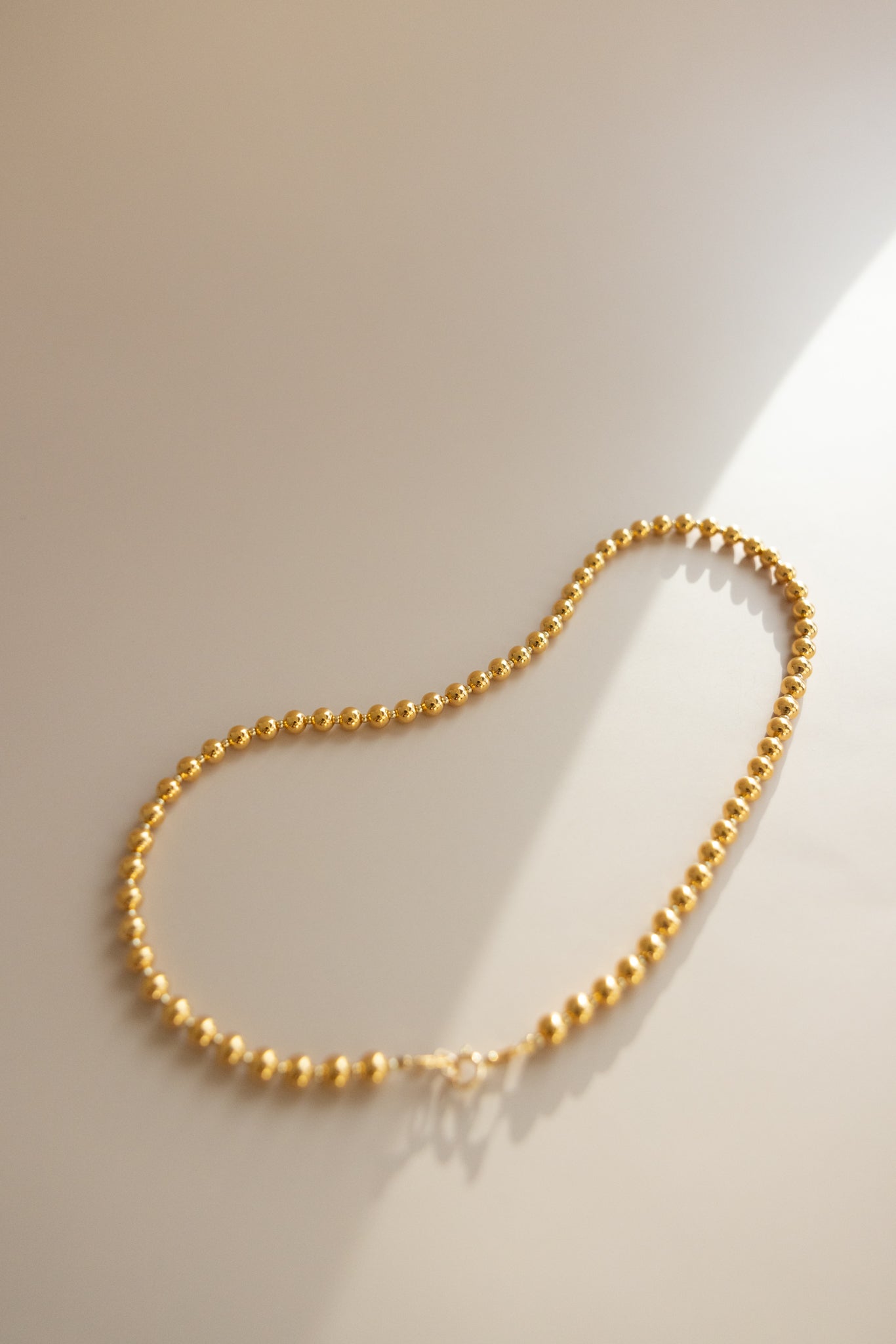 Gold Beaded Necklace