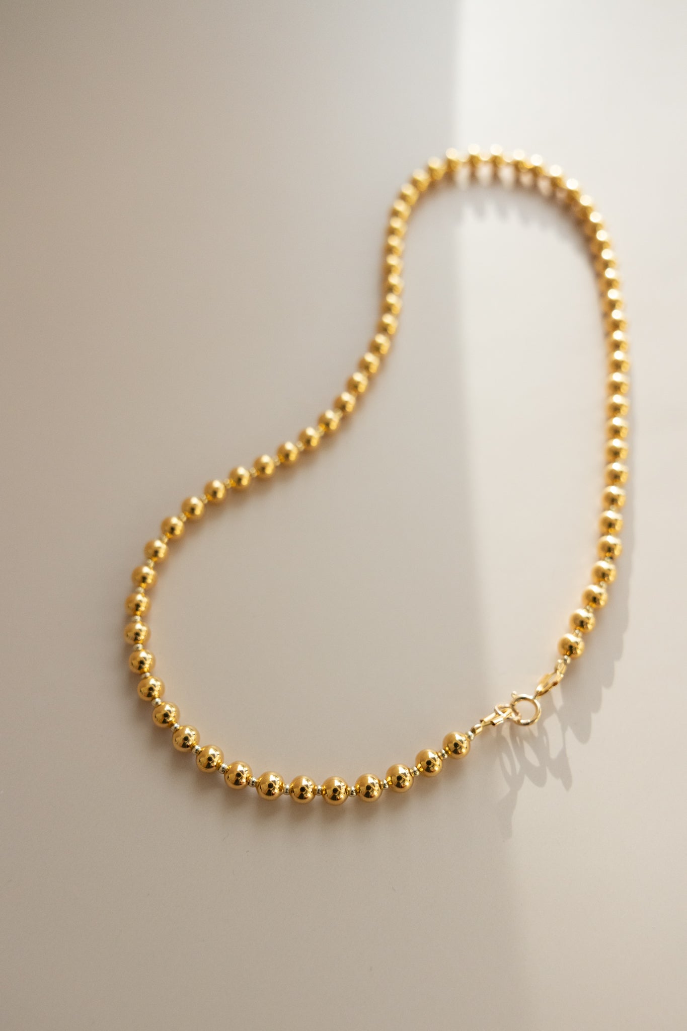 Gold Beaded Necklace