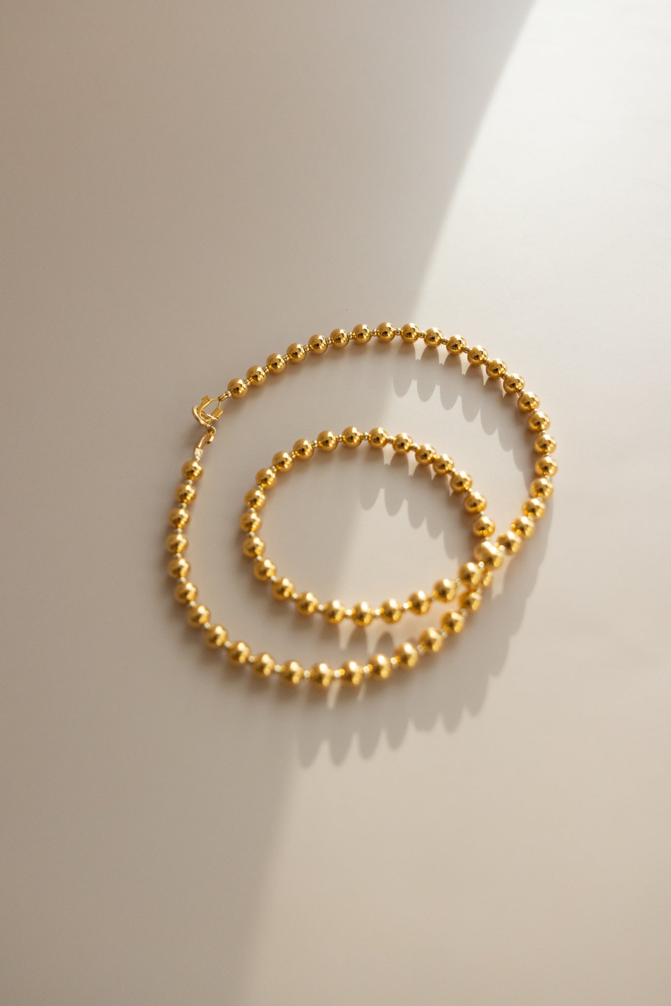 Gold Beaded Necklace