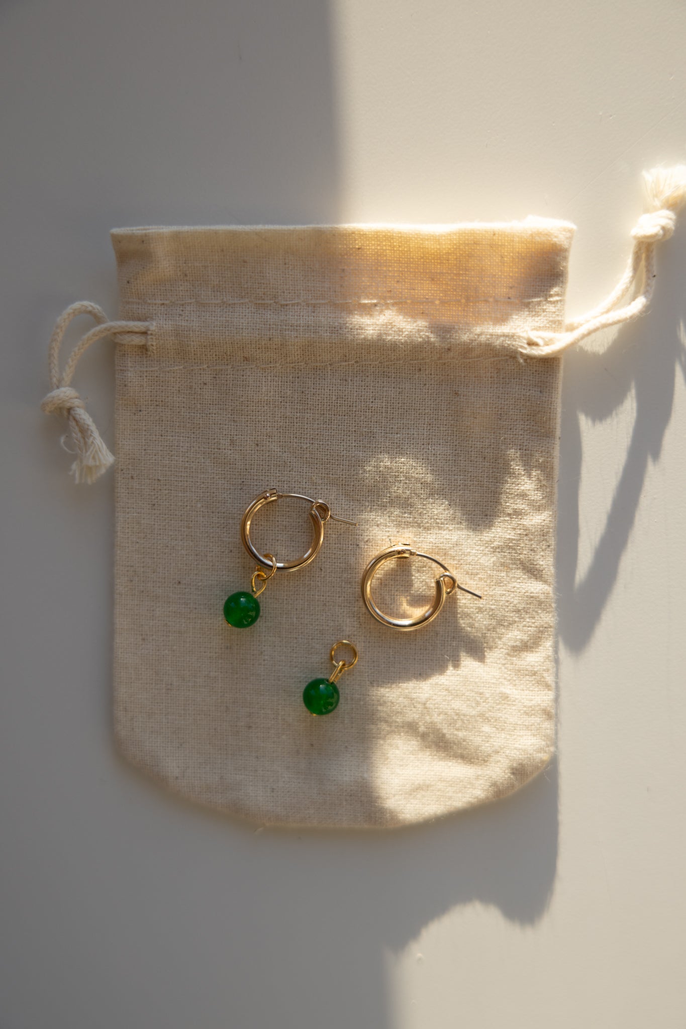 Green Agate Earring Charm