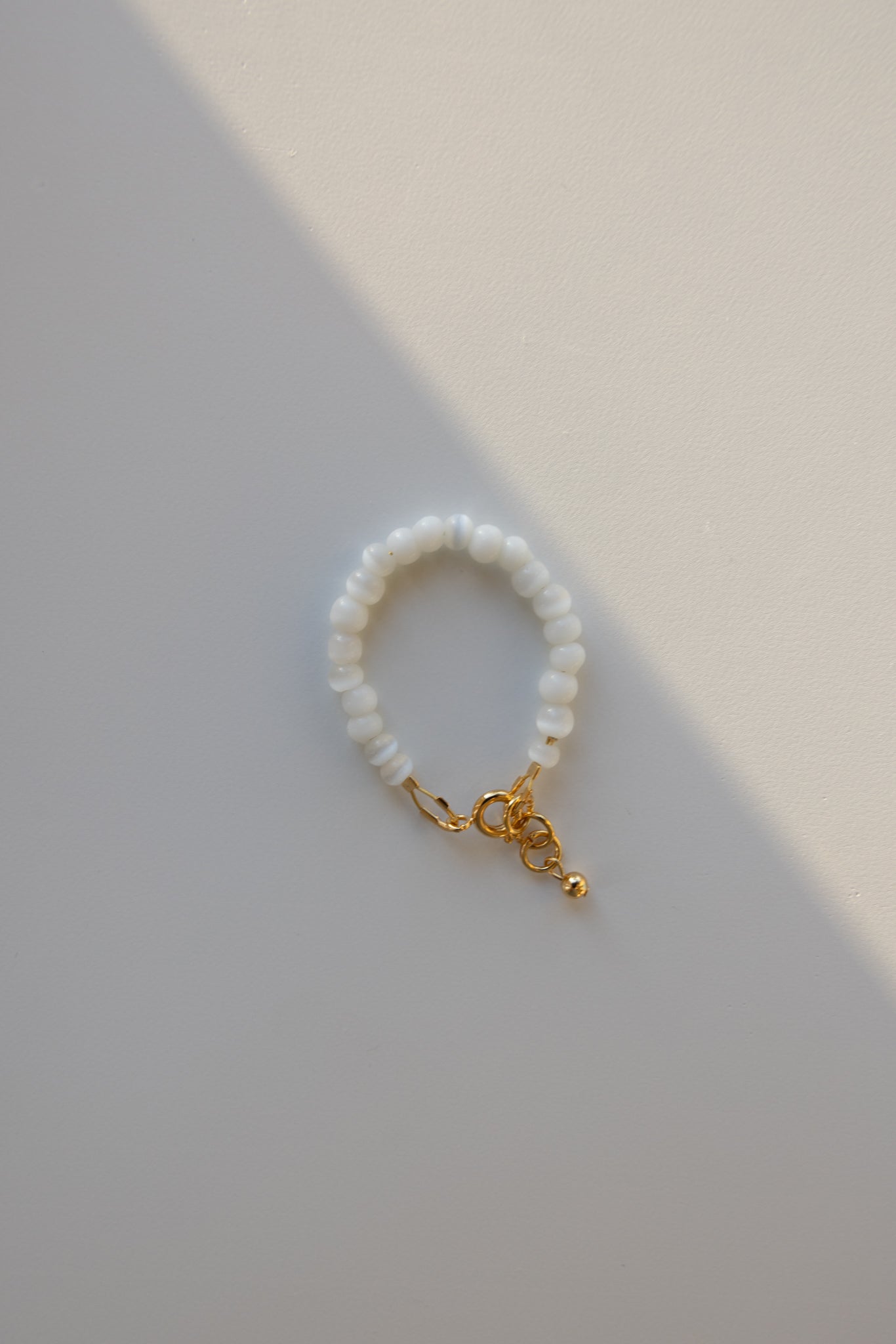Baby + Kid White Cat Eye Bracelet