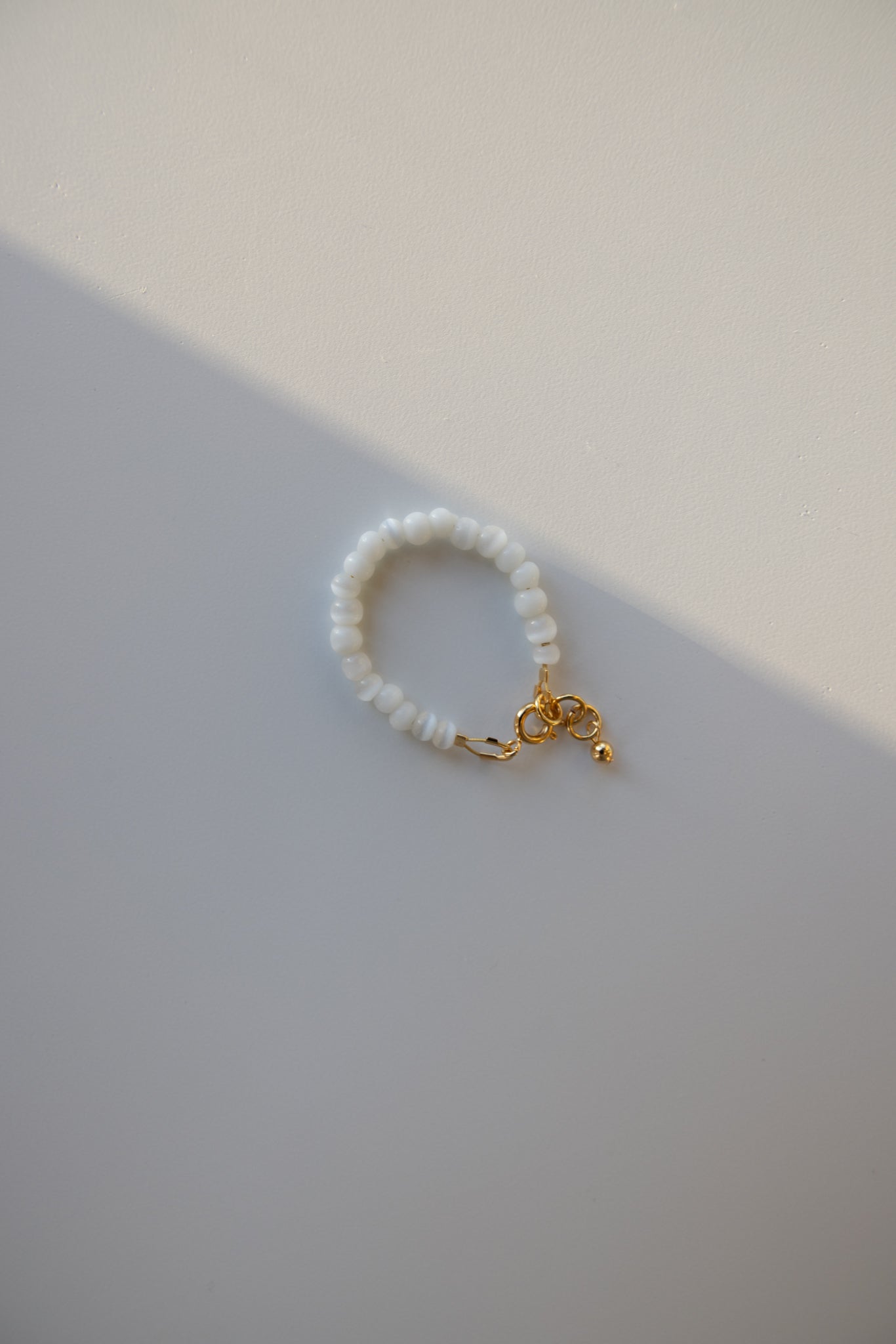 Baby + Kid White Cat Eye Bracelet