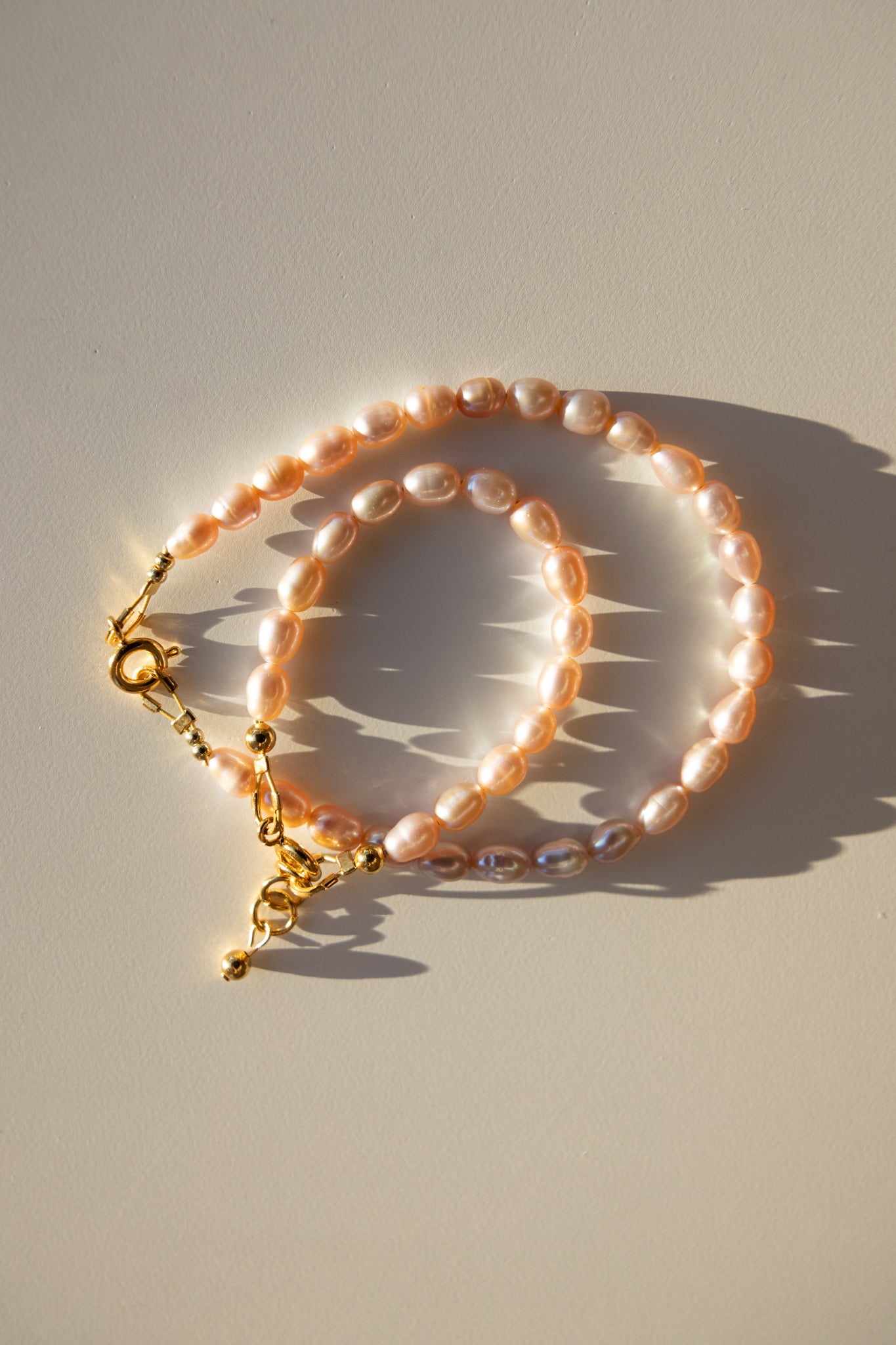 Mom + Me Pink Pearl Bracelets