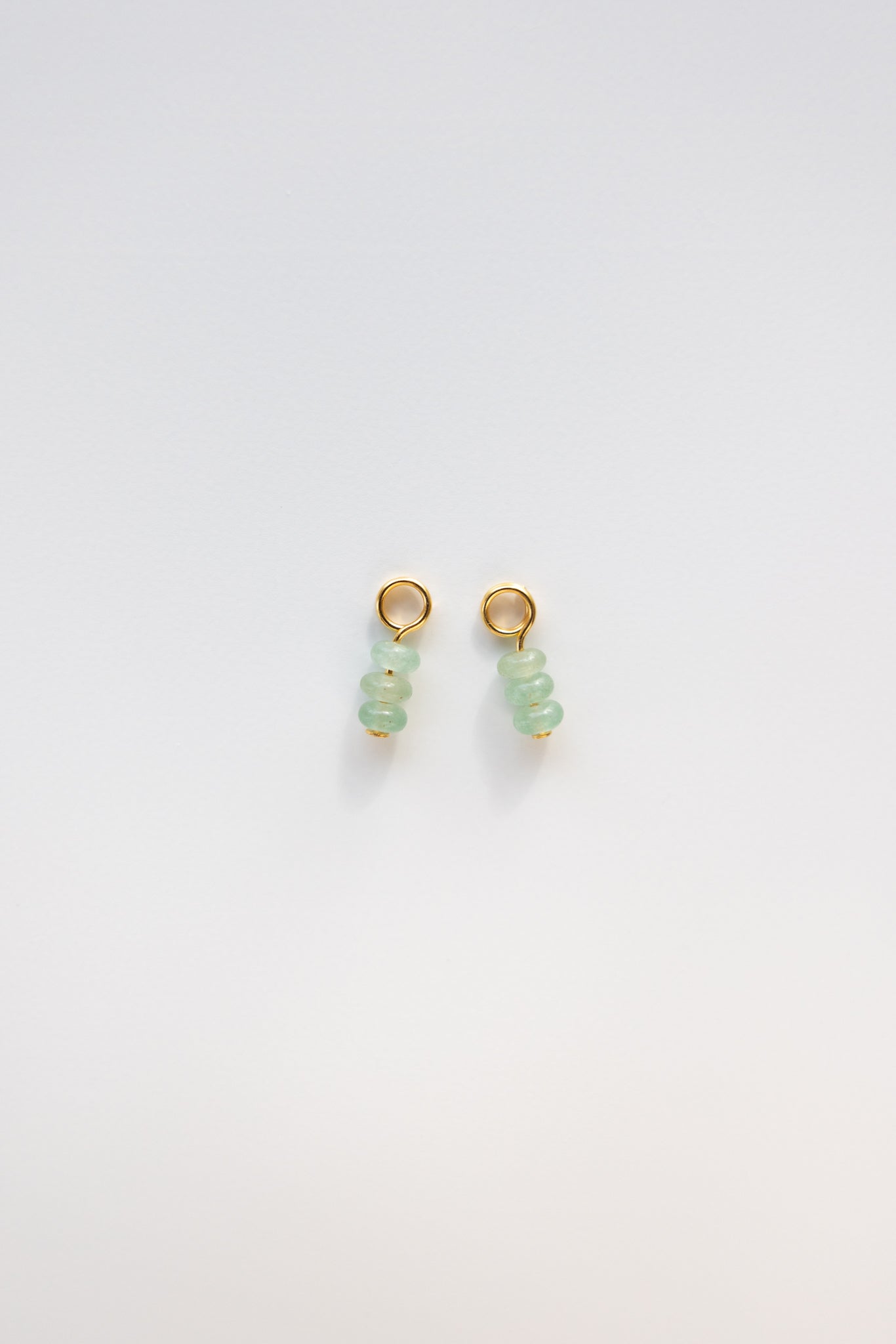 Stack of 3 Green Aventurine Earring Charms
