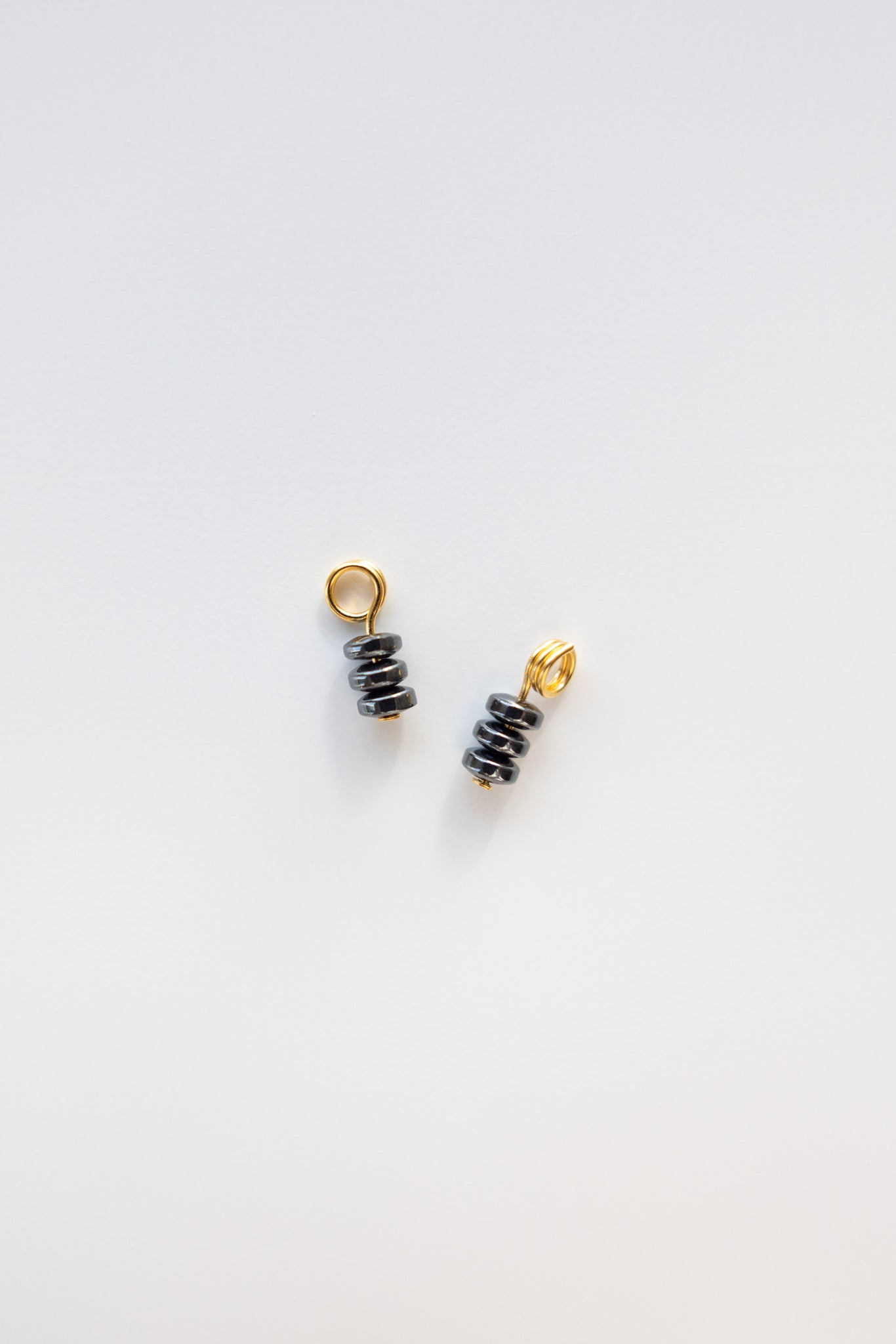 Stack of 3 Hematite Earring Charms
