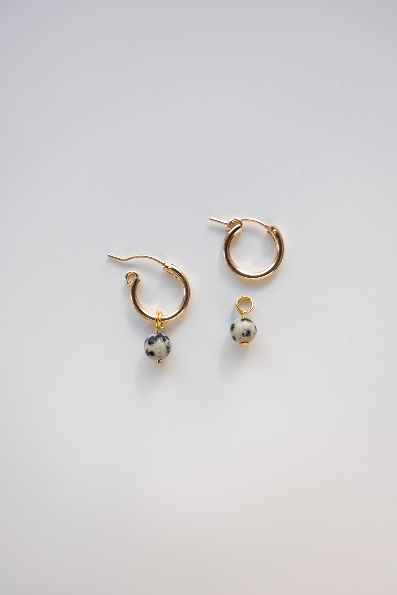 Dalmatian Jasper Earring Charms