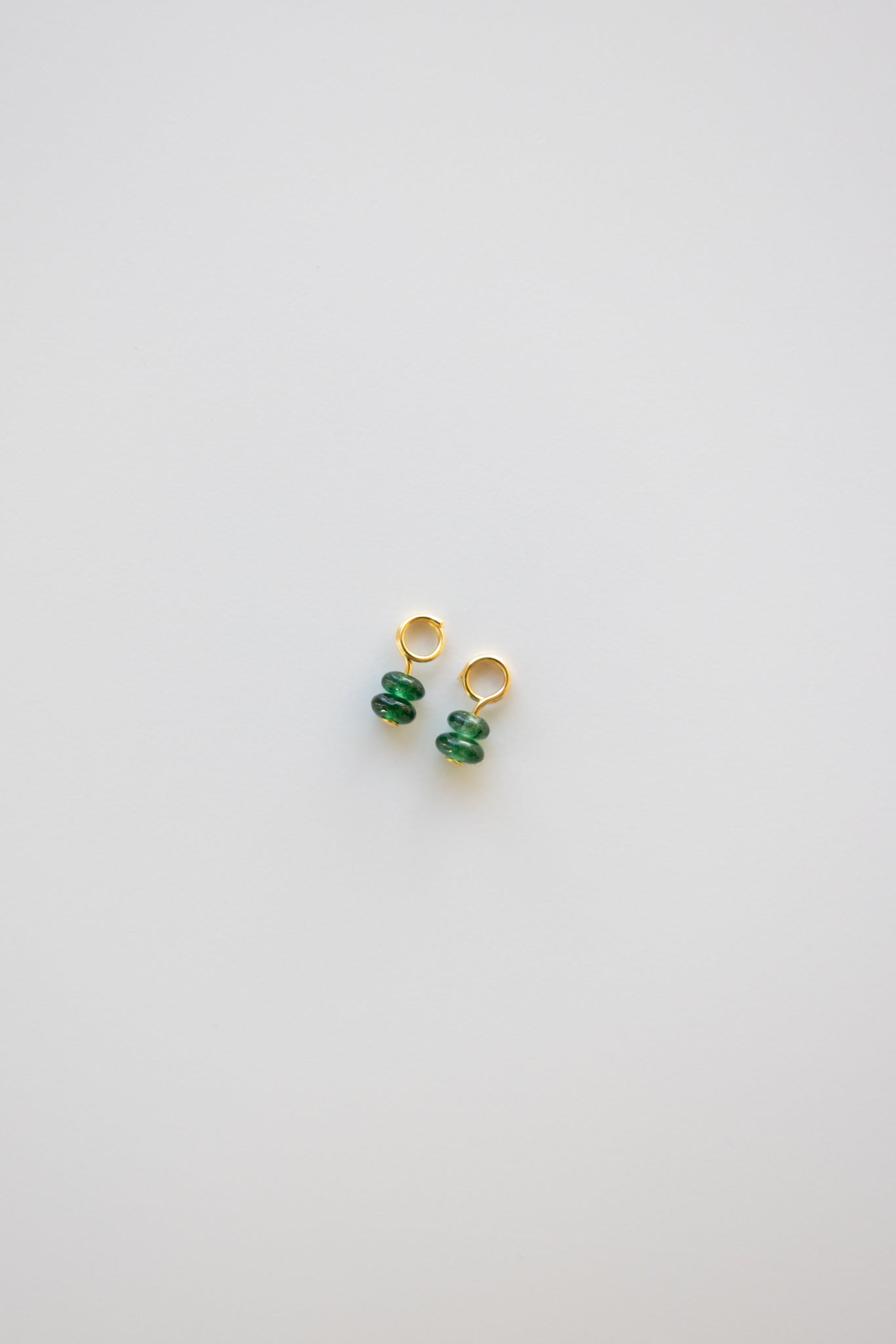 Dark Green Double Stack Earring Charms