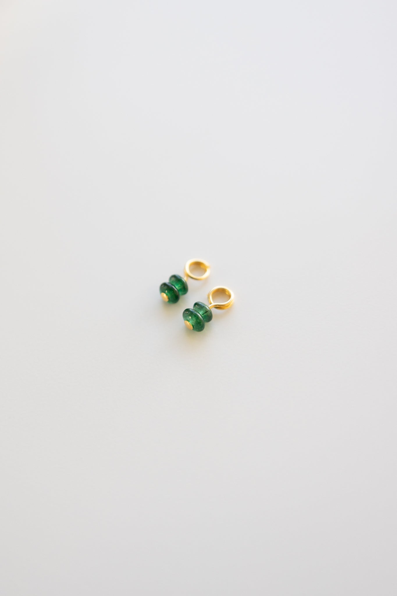 Dark Green Double Stack Earring Charms