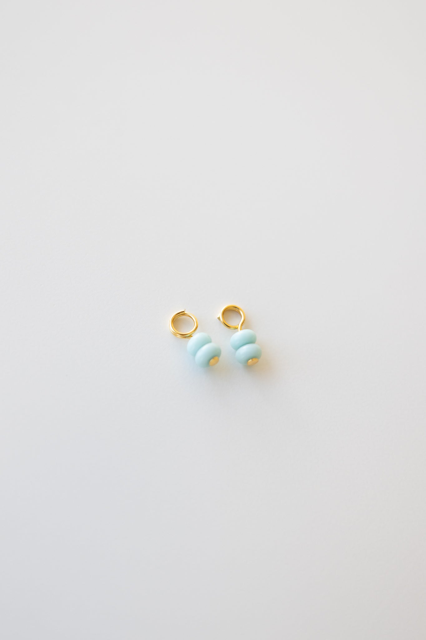 Light Blue Double Stack Earring Charms