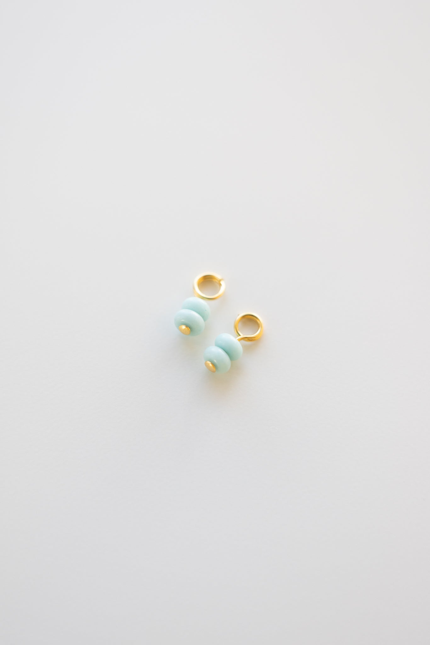 Light Blue Double Stack Earring Charms