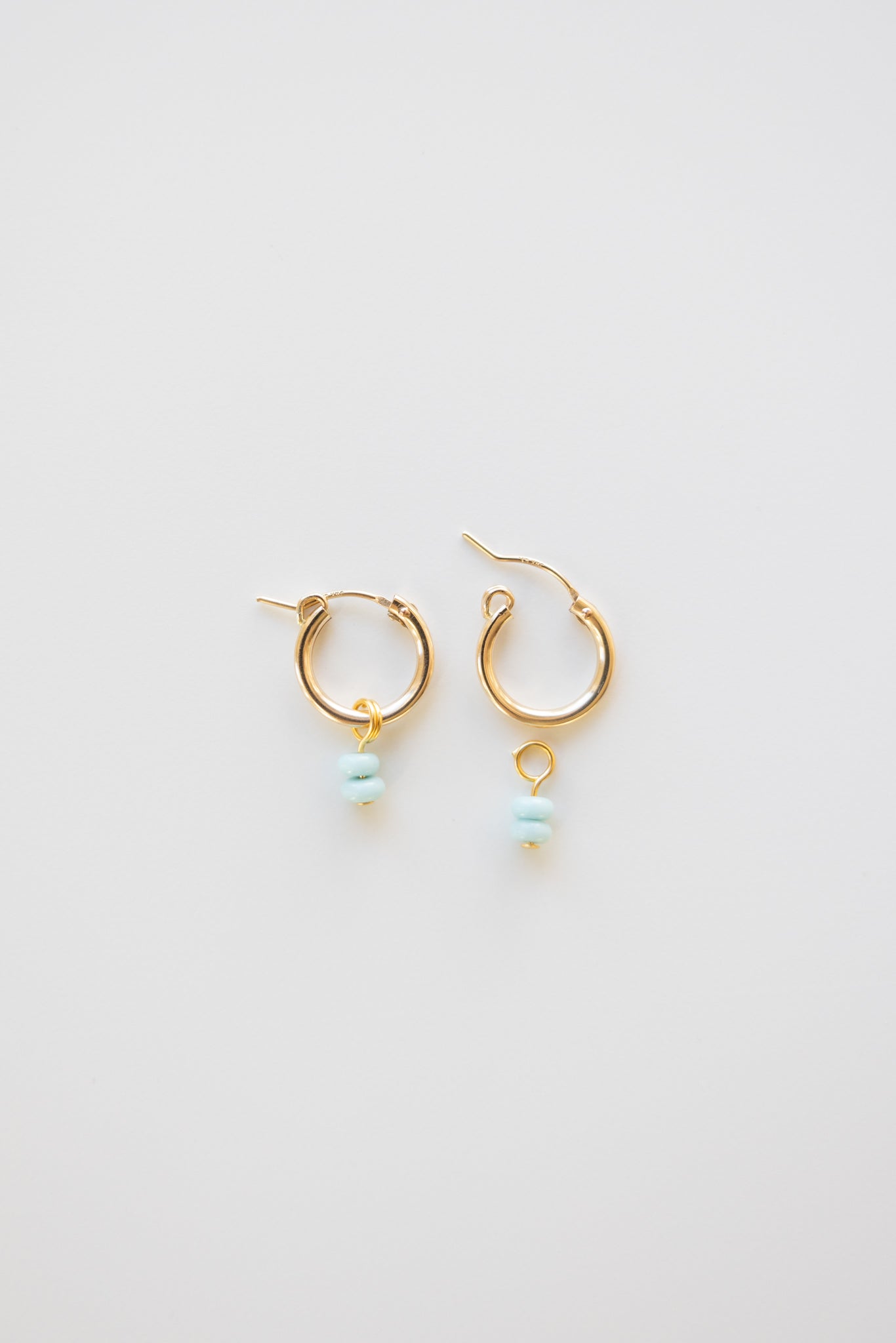 Light Blue Double Stack Earring Charms