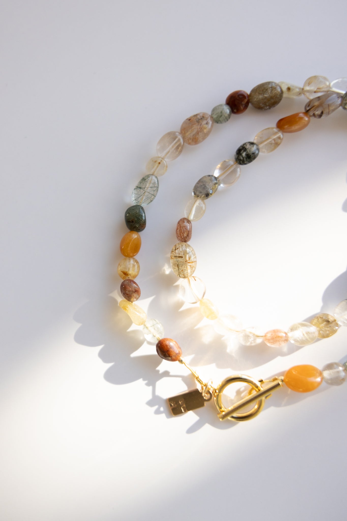 Irregular Rutilated Quartz Necklace