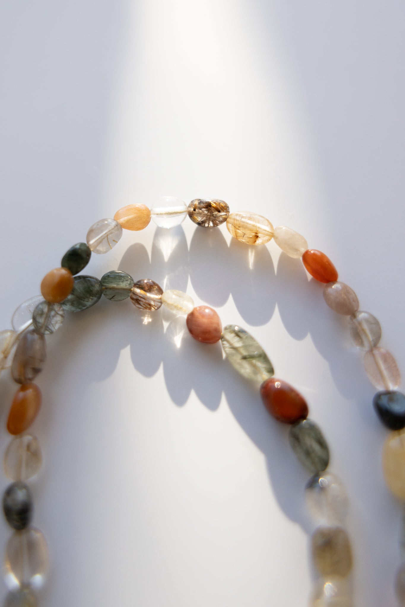 Irregular Rutilated Quartz Necklace