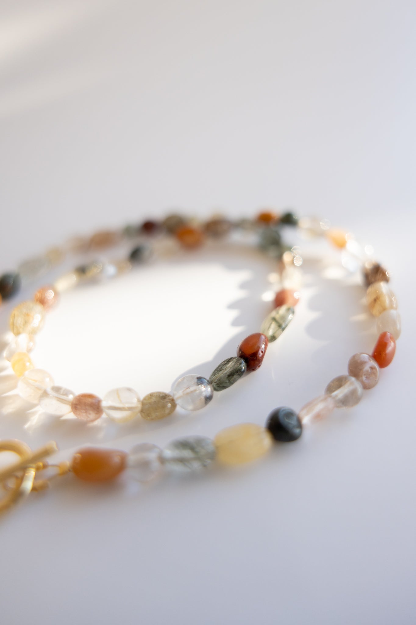 Irregular Rutilated Quartz Necklace