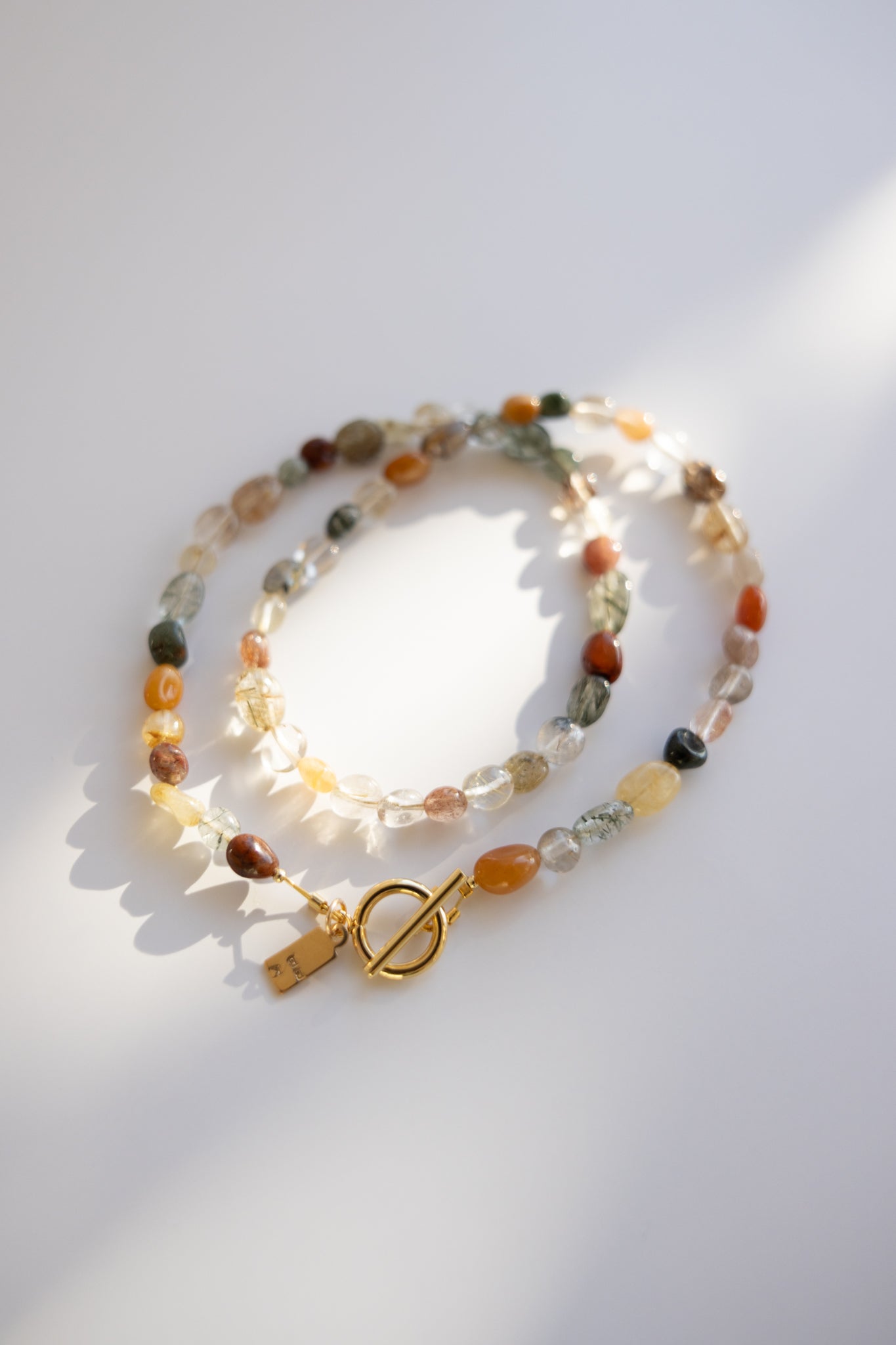 Irregular Rutilated Quartz Necklace