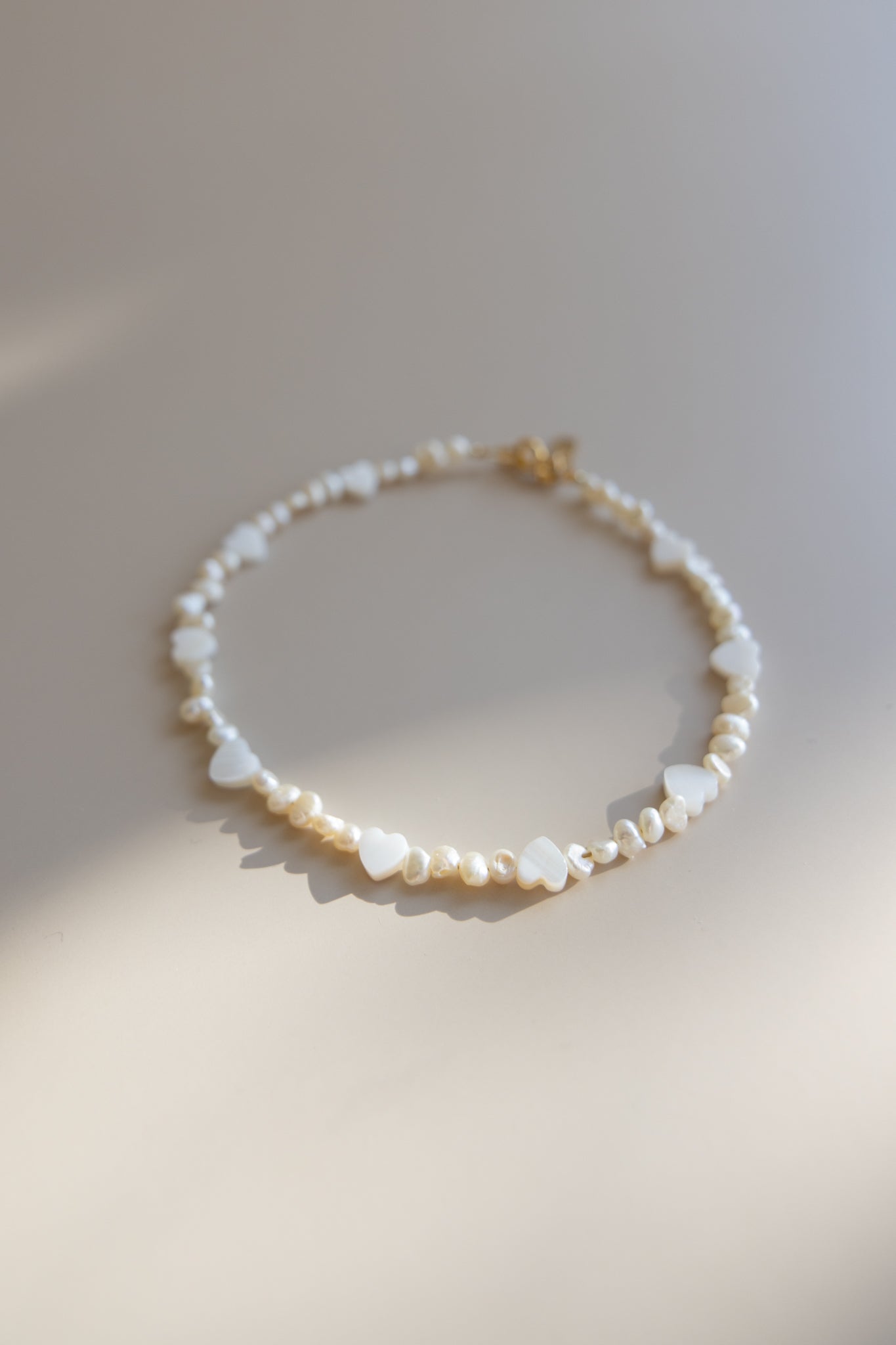 Baby + Kid Pearl + Shell Heart Necklace