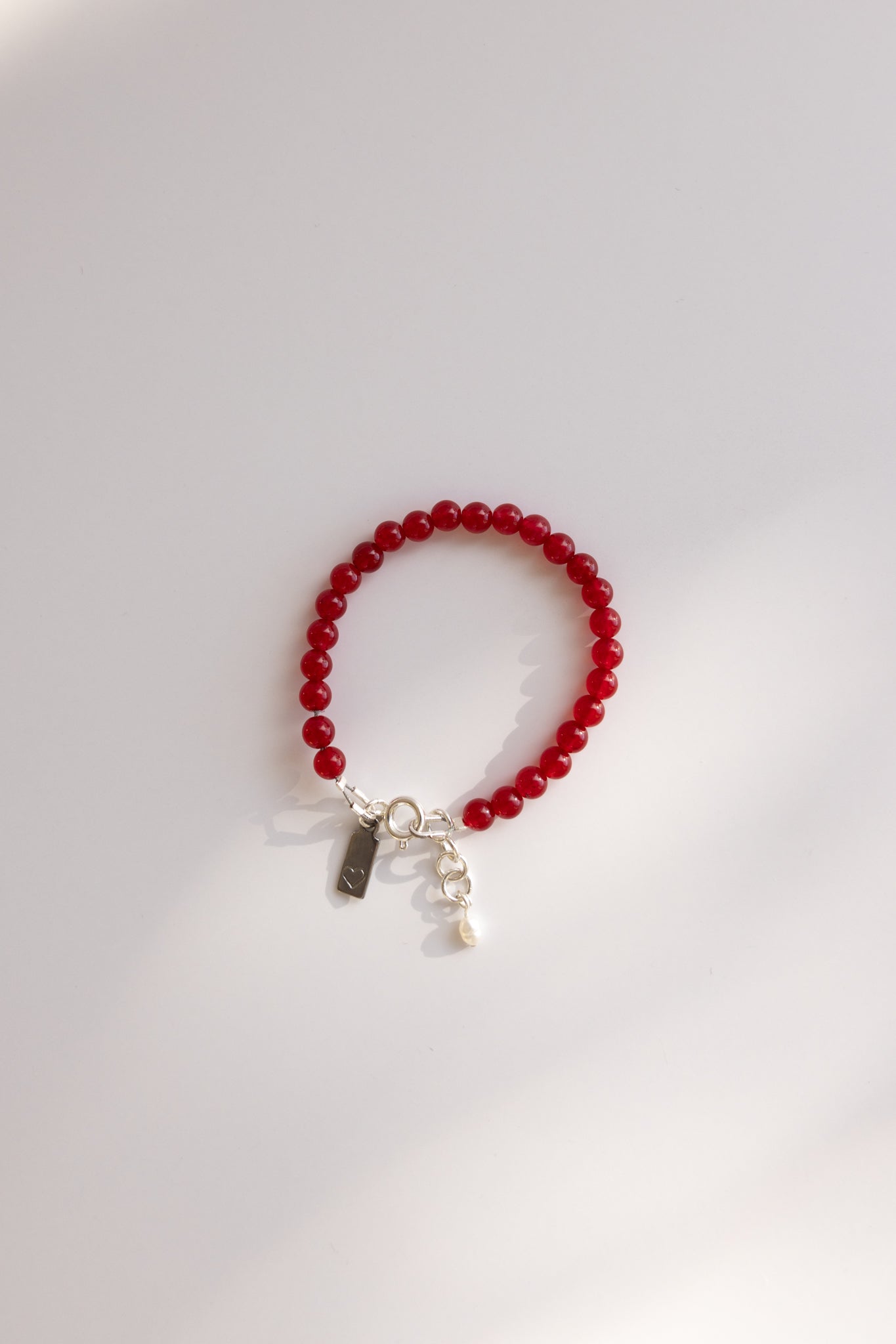 Baby + Kid Red Jade Bracelet