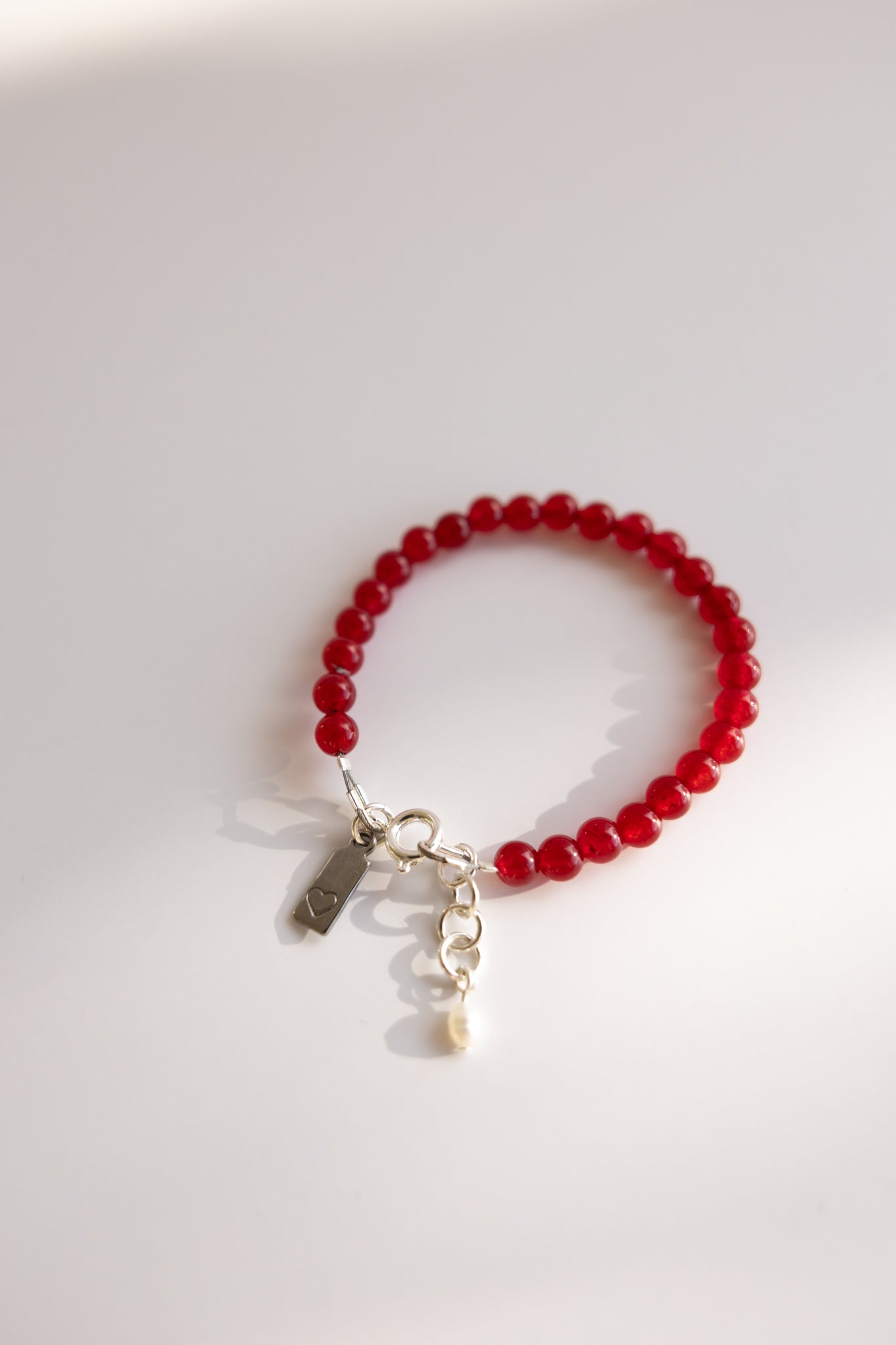 Baby + Kid Red Jade Bracelet