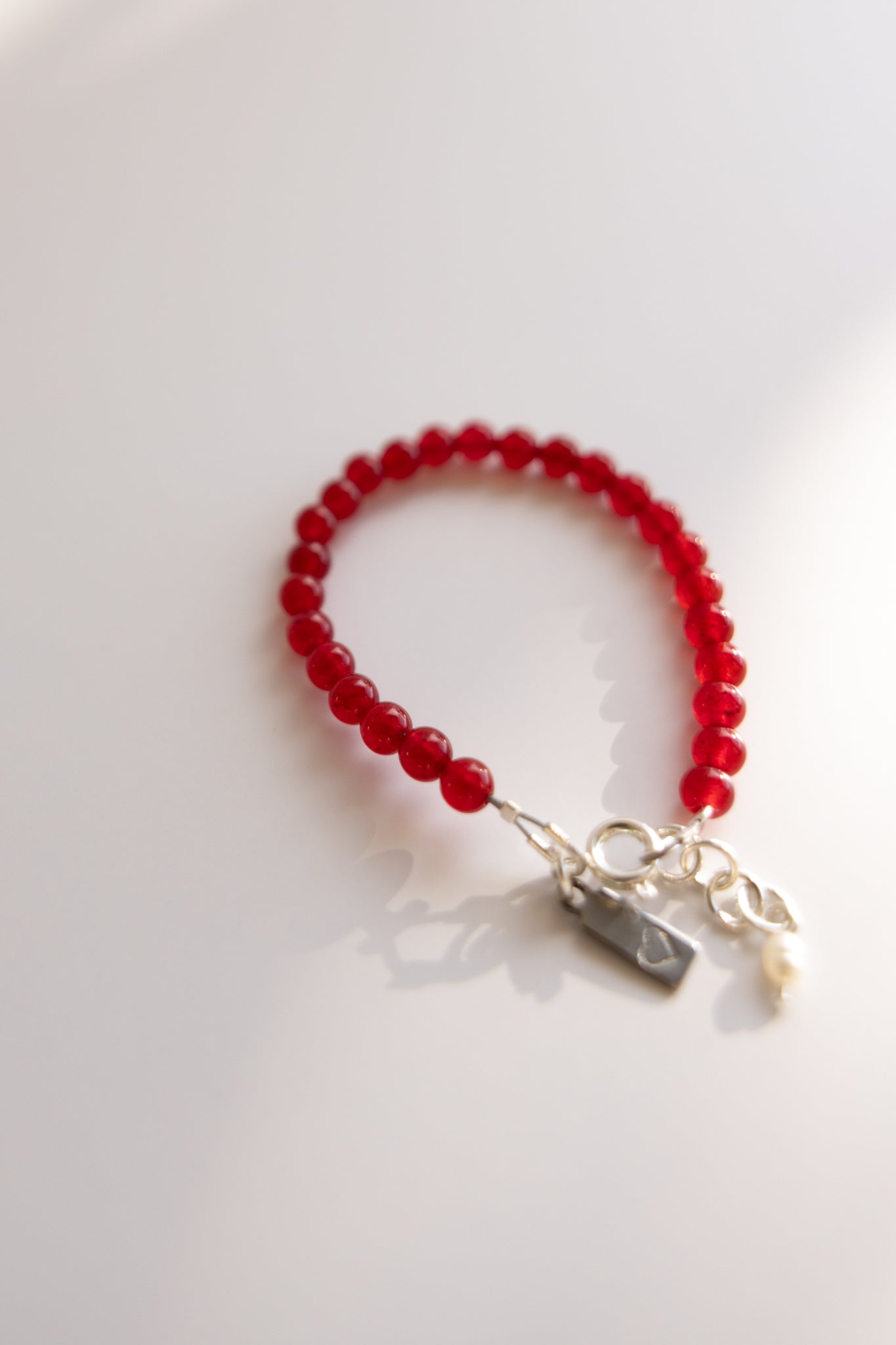 Baby + Kid Red Jade Bracelet