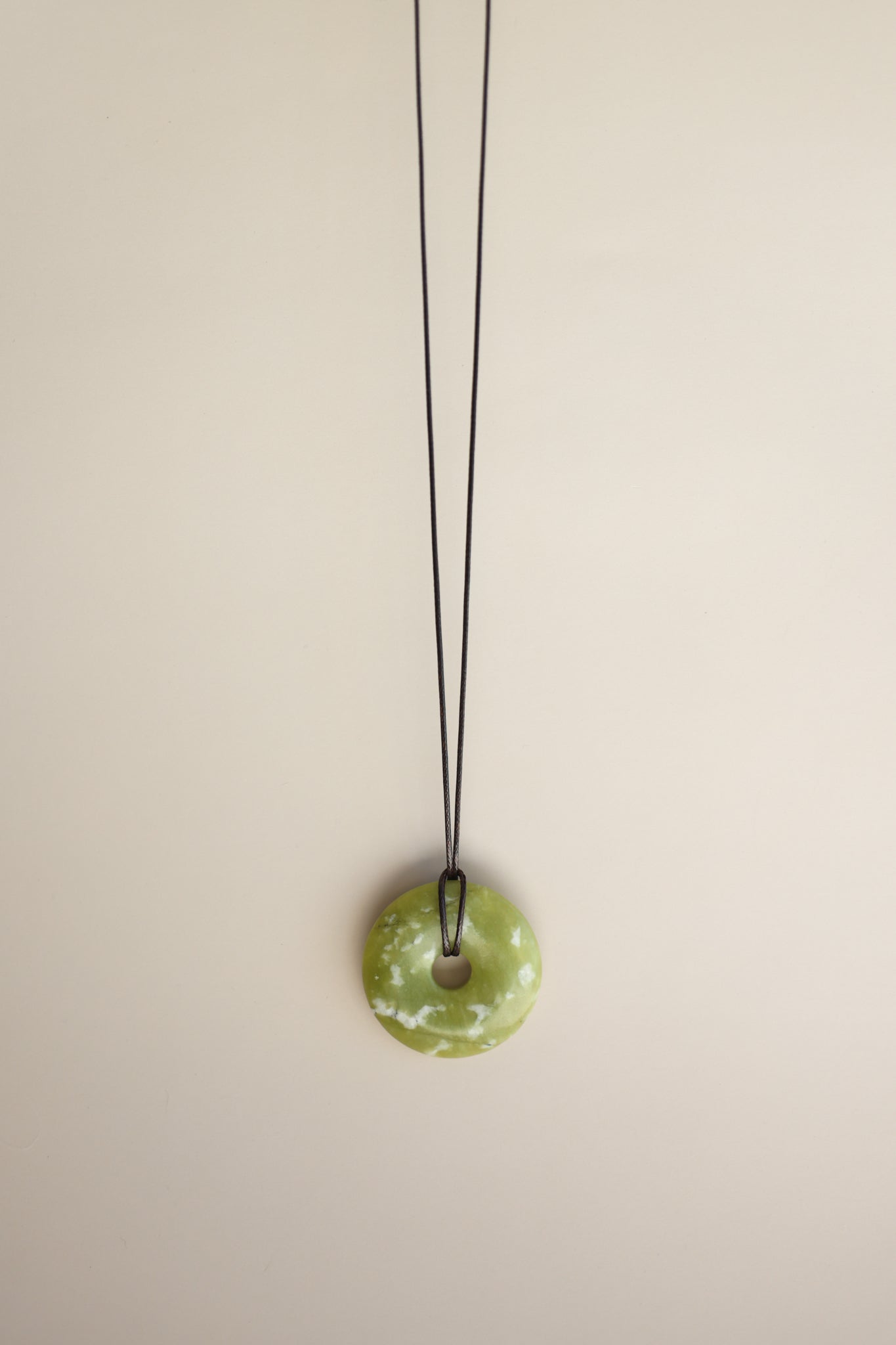 Jade Cord Pendant Necklace
