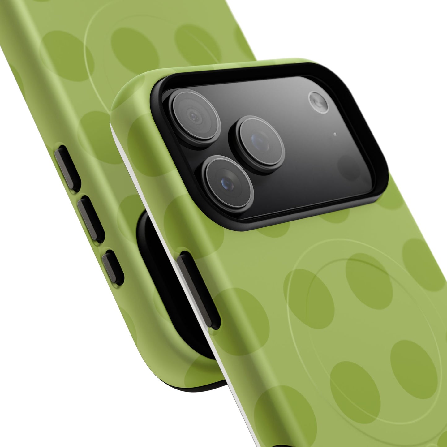 Green Polka Dot Tough Magnetic Phone Case — Slim Magnetic Protective Cover