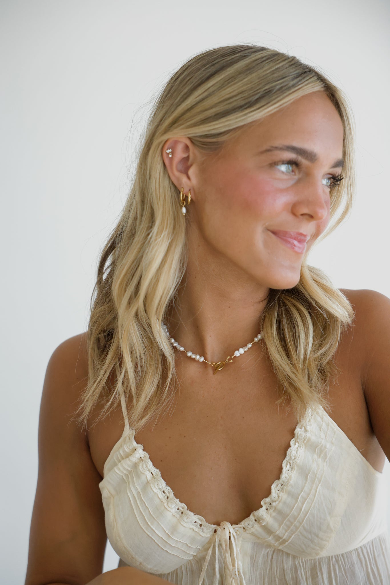 Pearl + Gold Necklace