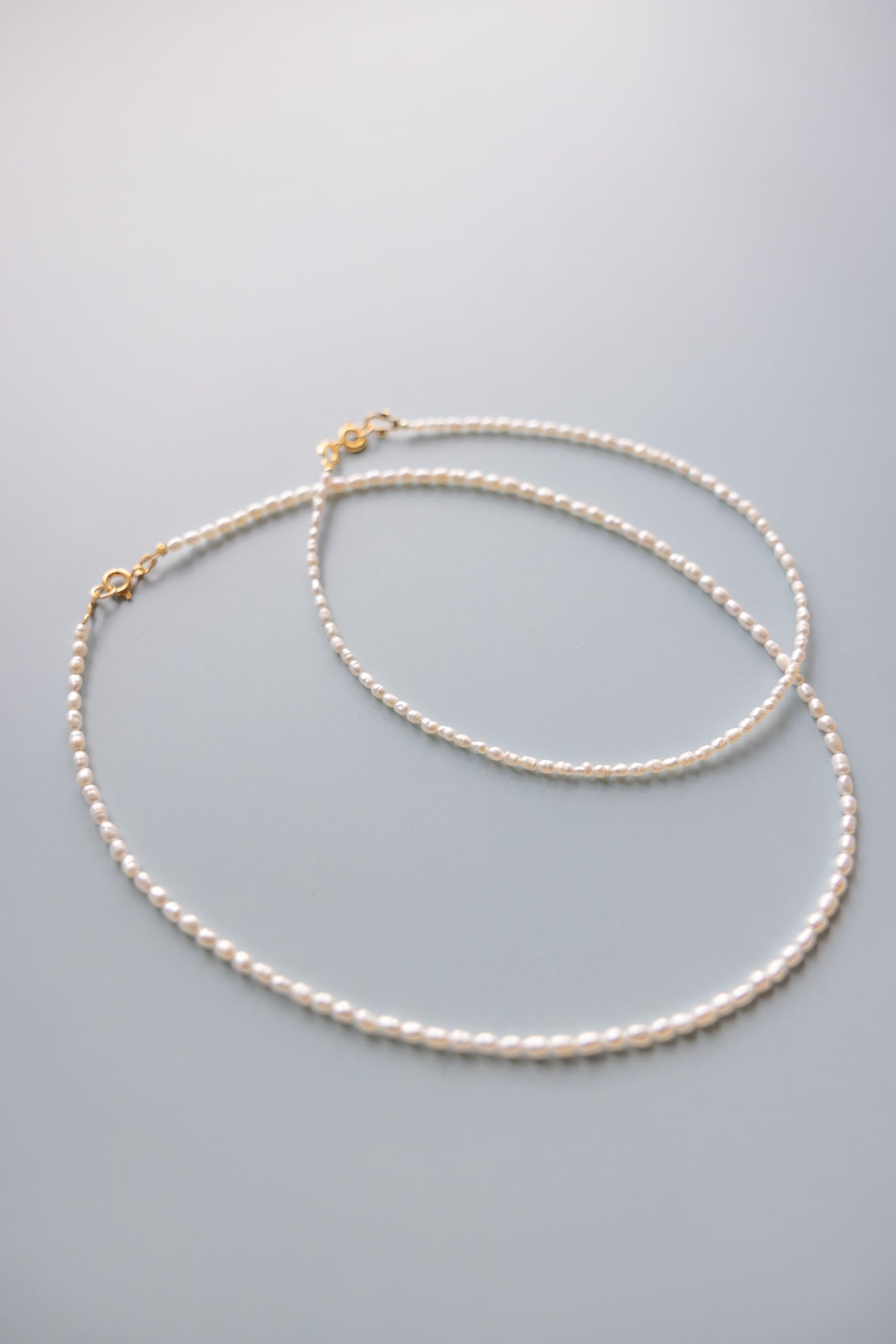 Mom + Me Rice Pearl Necklace Set