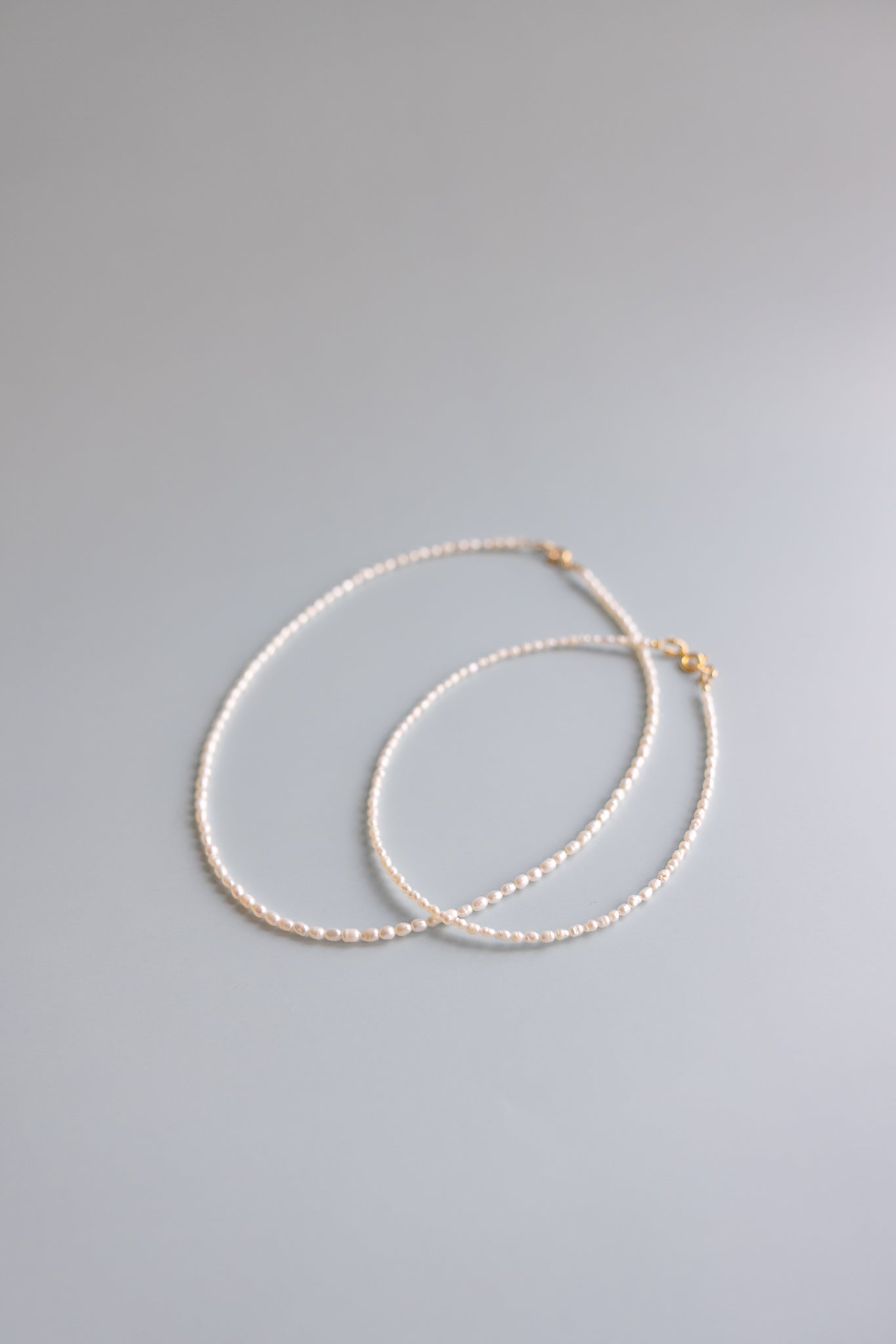 Mom + Me Rice Pearl Necklace Set