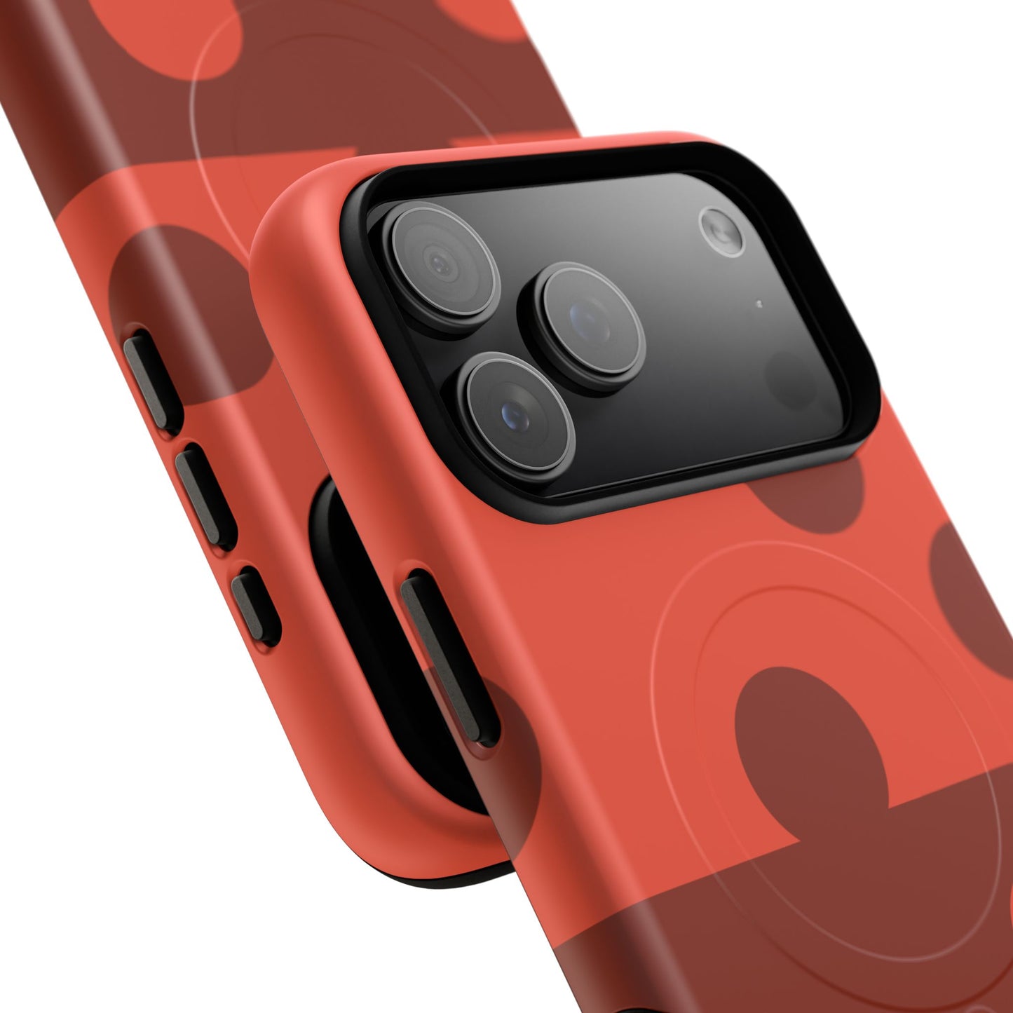 Red Polka Dot Magnetic Tough Case — Protective Phone Cover with MagSafe