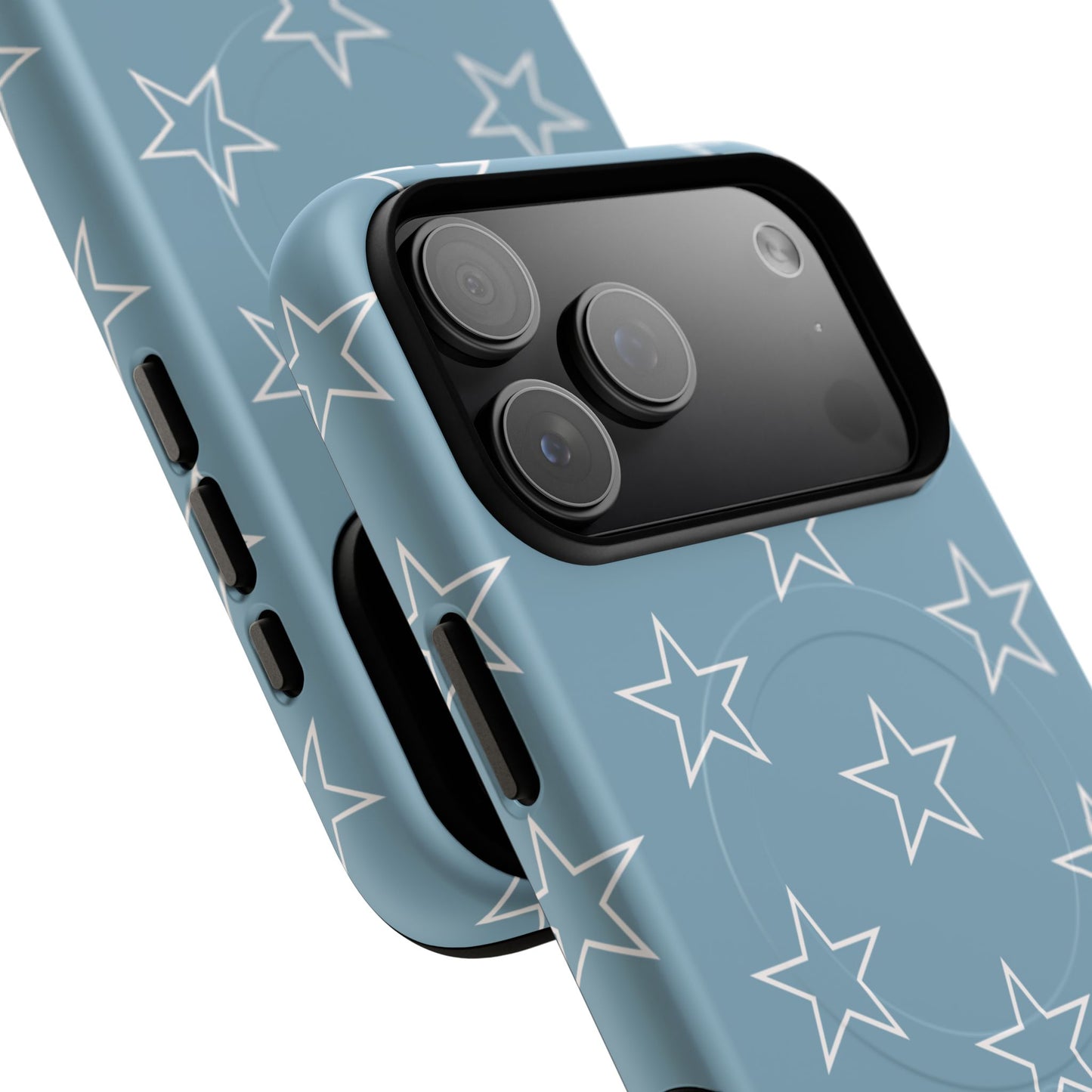 Blue Star Pattern Magnetic Phone Case — Tough Protective iPhone Cover
