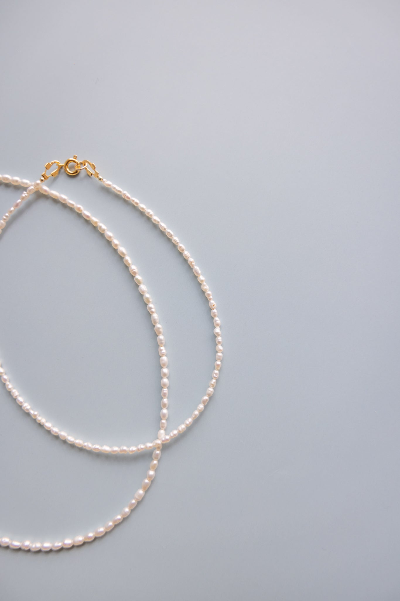 Mom + Me Rice Pearl Necklace Set