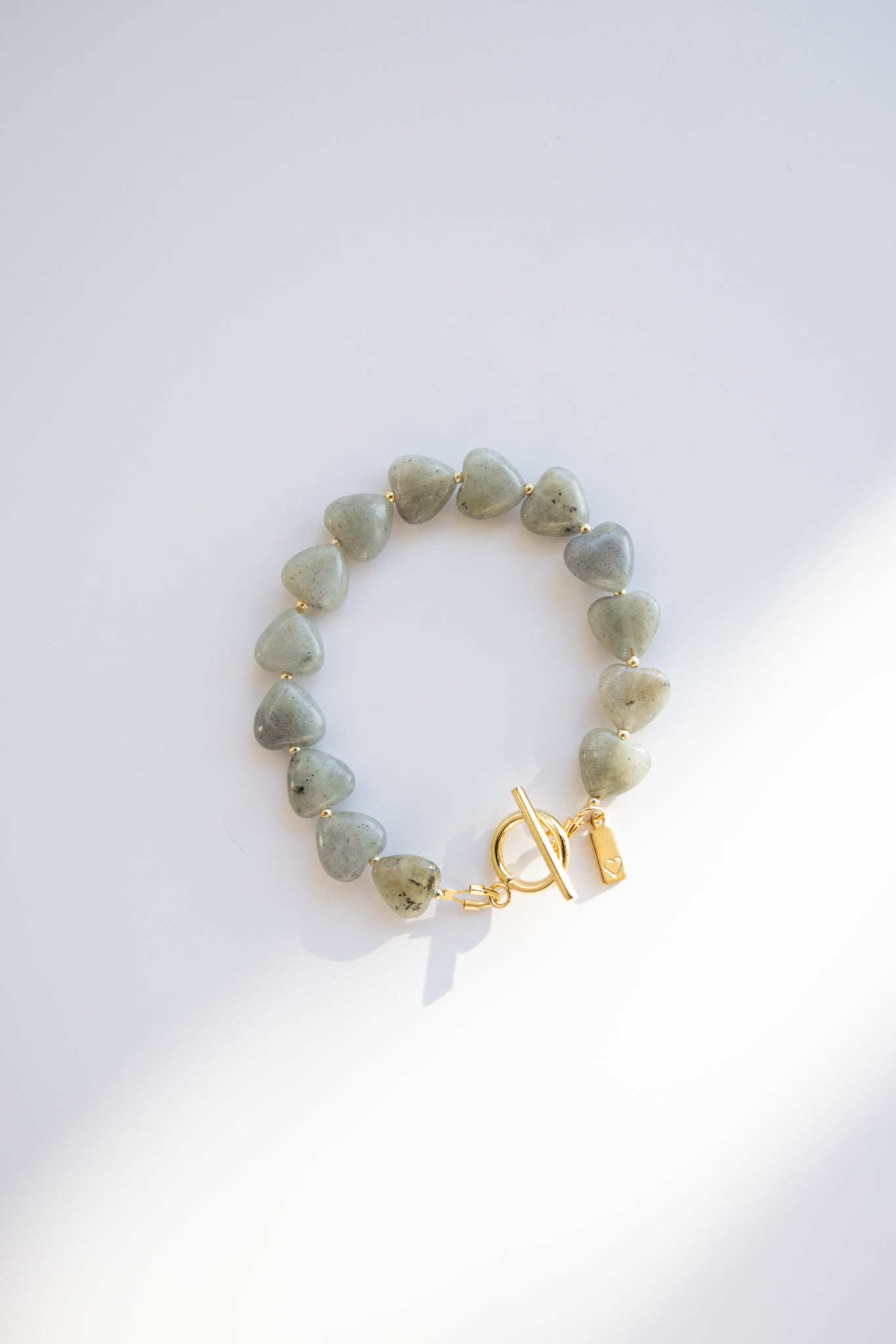 Labradorite Heart Bracelet