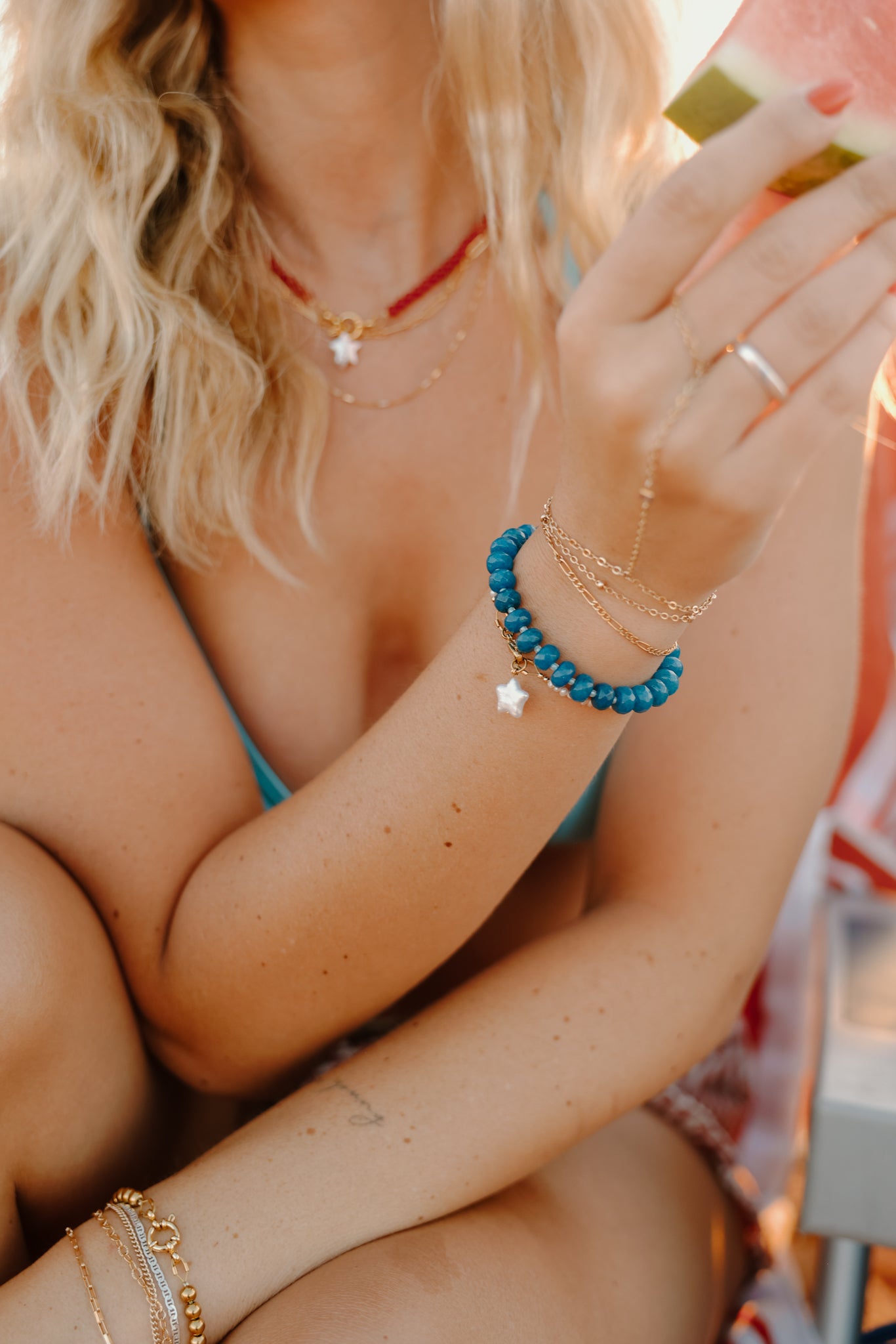 Blue Jade Bracelet