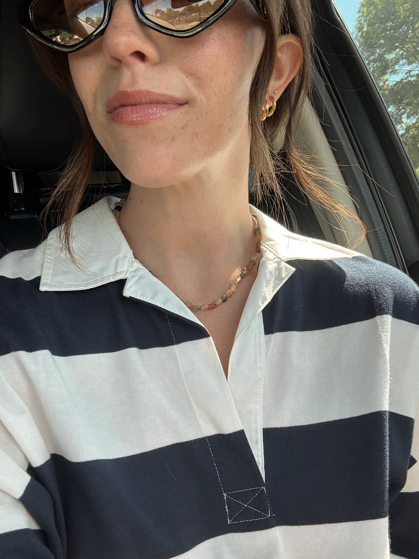 Irregular Rutilated Quartz Necklace