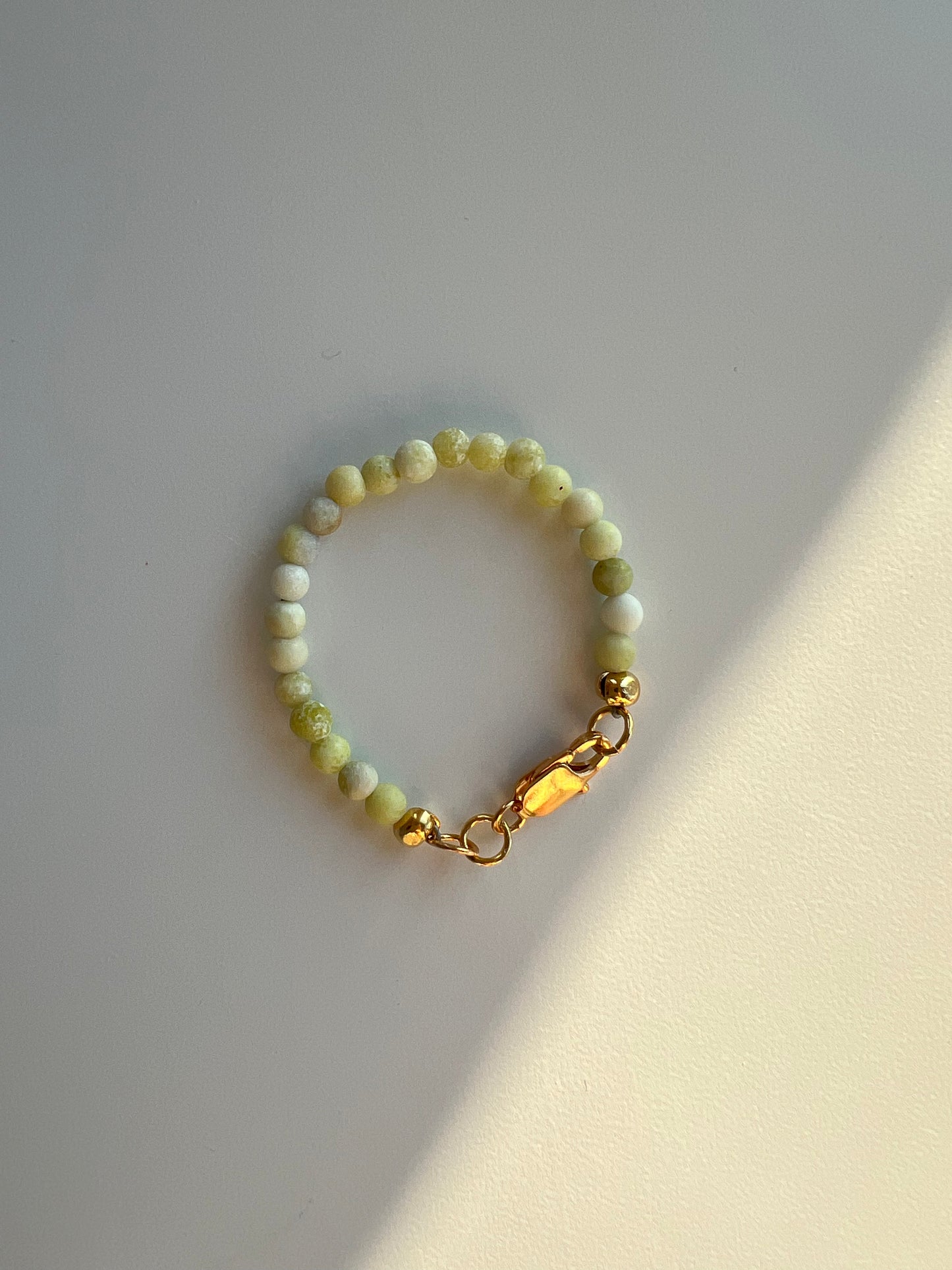 Baby + Kid Light Green Jasper Bracelet