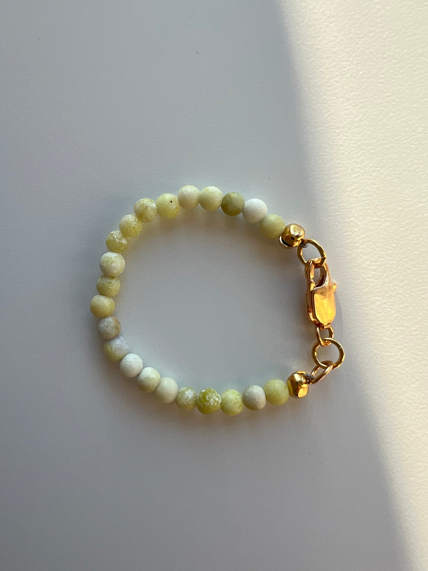 Baby + Kid Light Green Jasper Bracelet