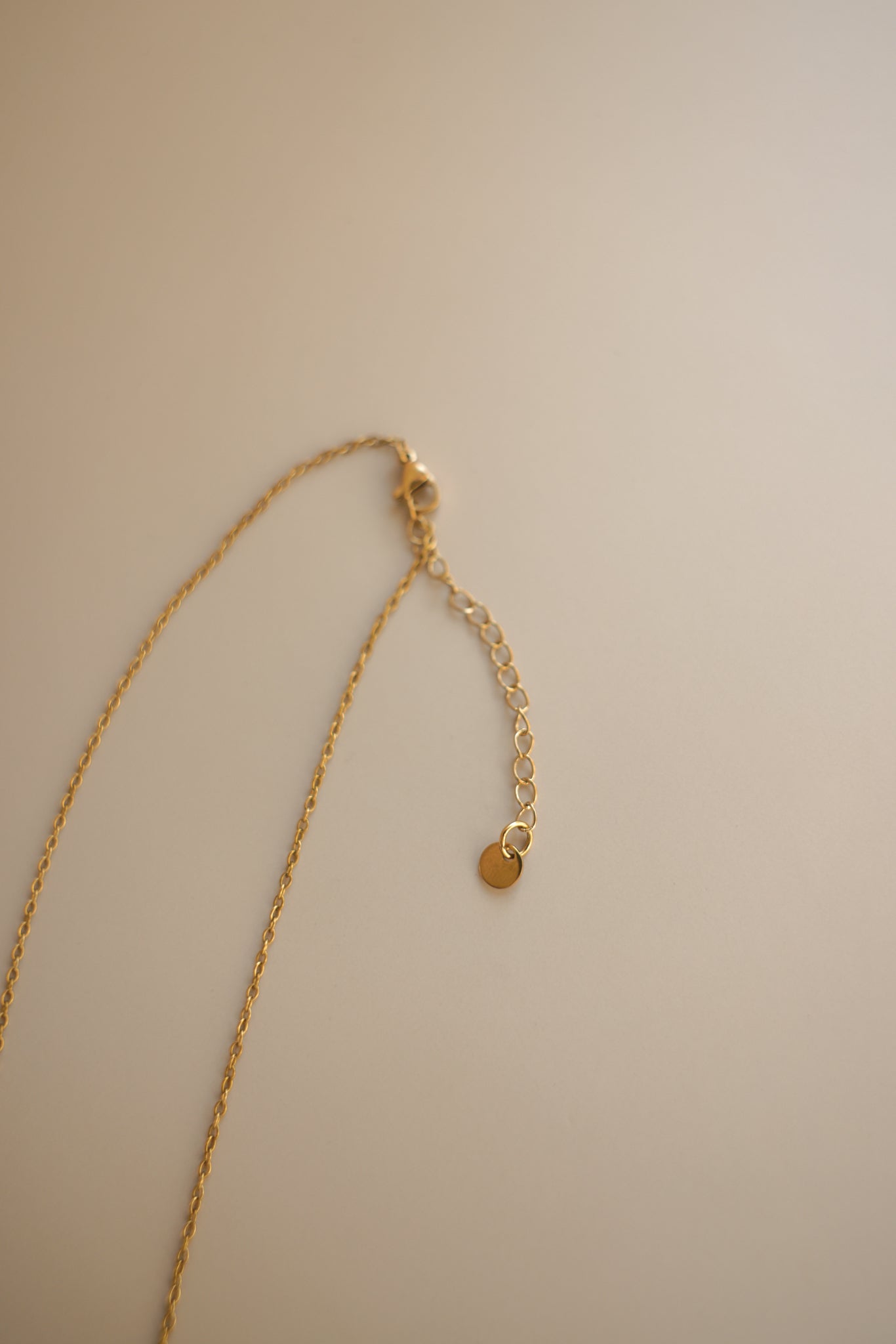 Gold Chain + Cursive Initial