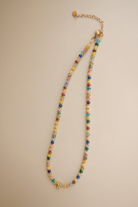 Mini Multicolored + Bubble Initial