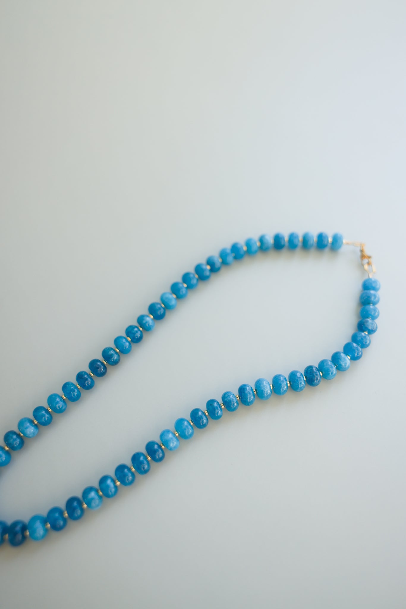 Blue Necklace + Shell Pendant