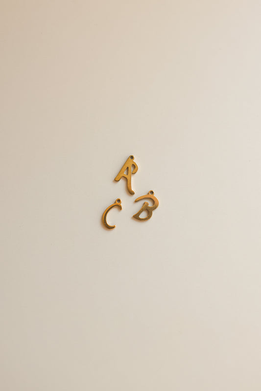 Cursive Initial Charms
